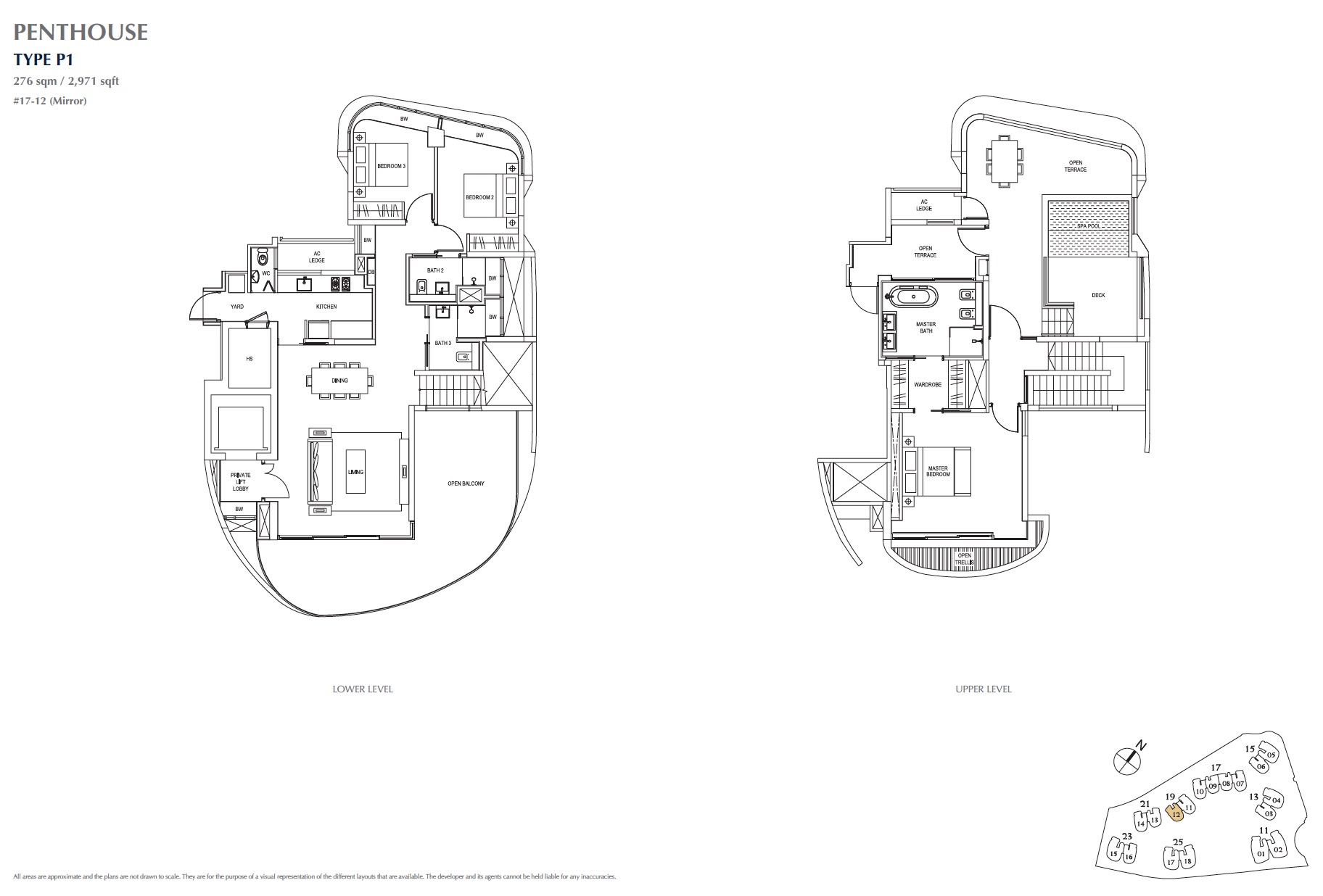 Cape Royal Floor Plan Penthouse P1