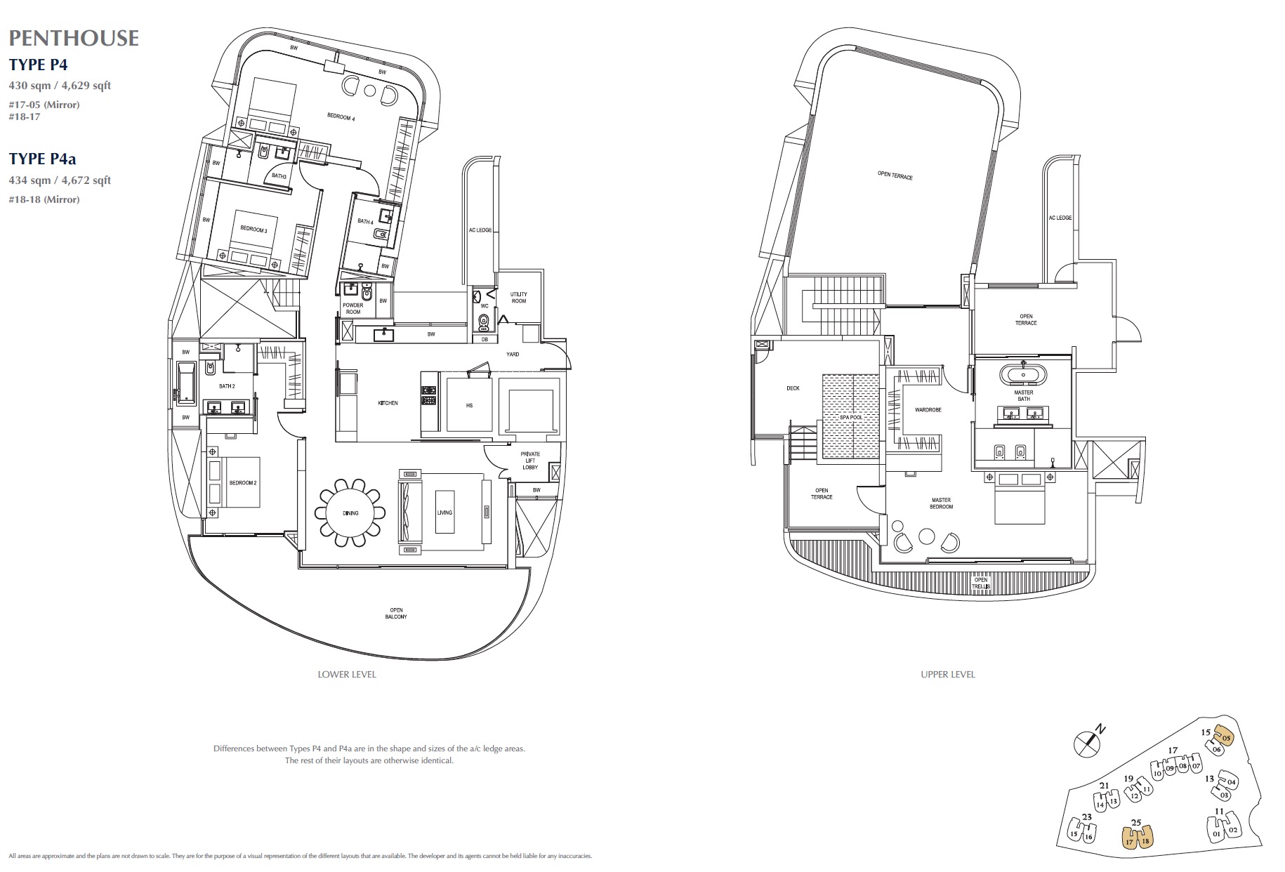 Cape Royale Floor Plan Penthouse P4