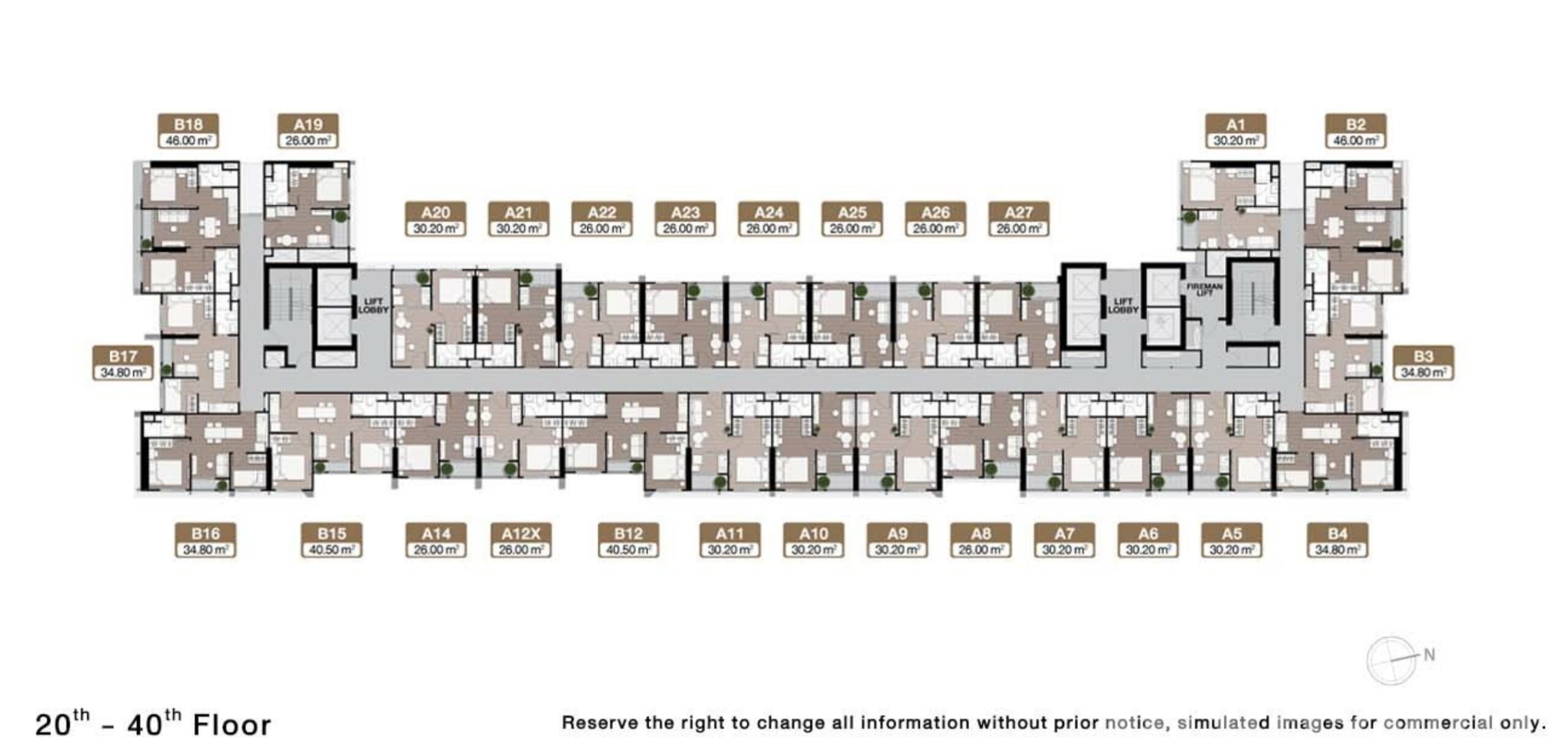 Nue Noble Bangkok - N Site Plan 20-40th