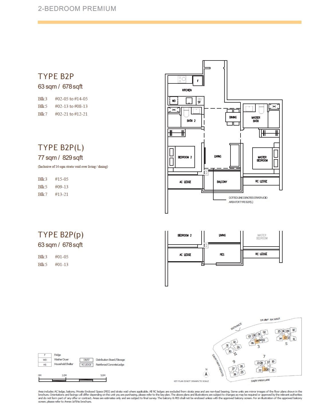 Botany Dairy Farm- 2BR Premium floor plan