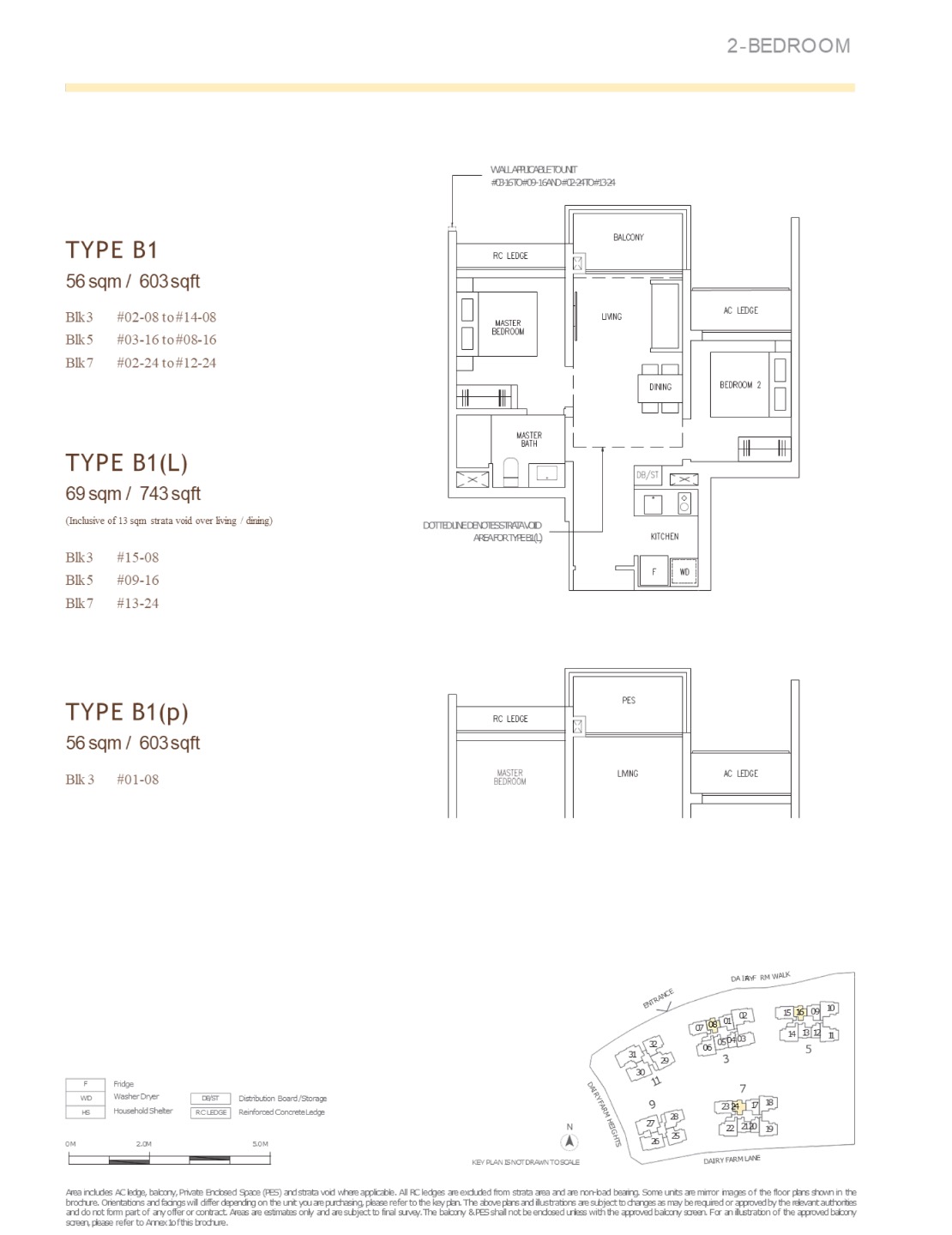 Botany Dairy Farm- 2BR Type B1 floor plan