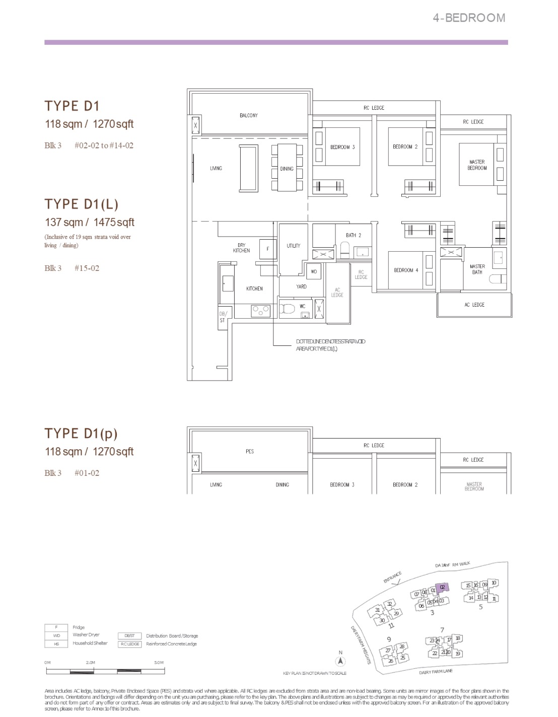 Botany Dairy Farm- 4BR Type D1 floor plan