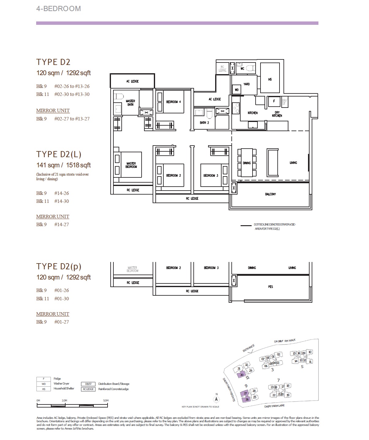 Botany Dairy Farm- 4BR Type D2 floor plan