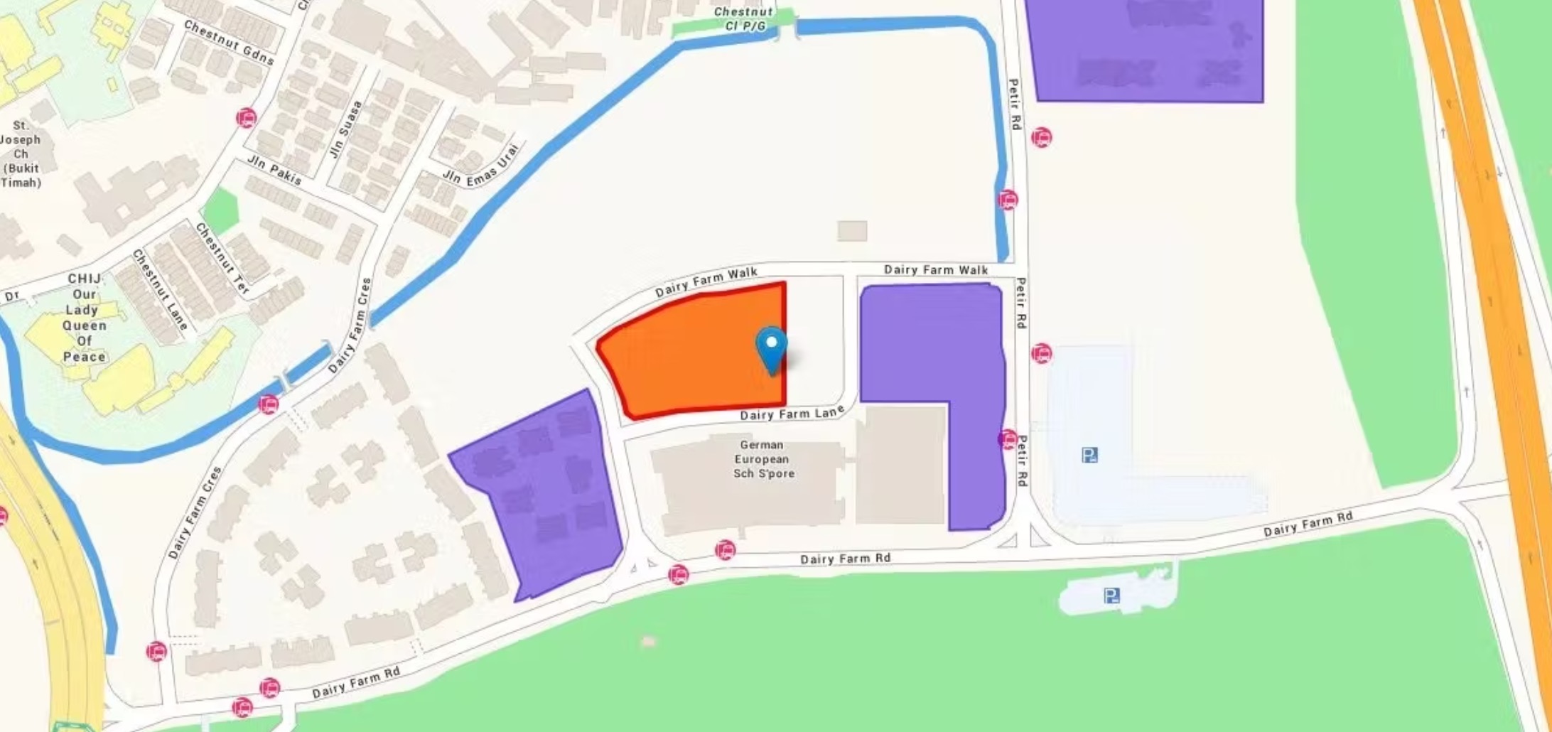 Botany Dairy Farm- Location Map 2