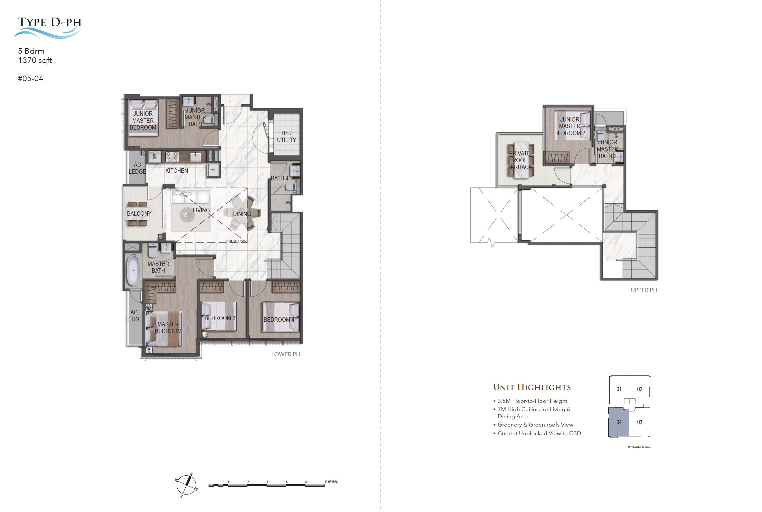 K Suites Telok Kurau - 5BR-2 Penthouse Floor Plan