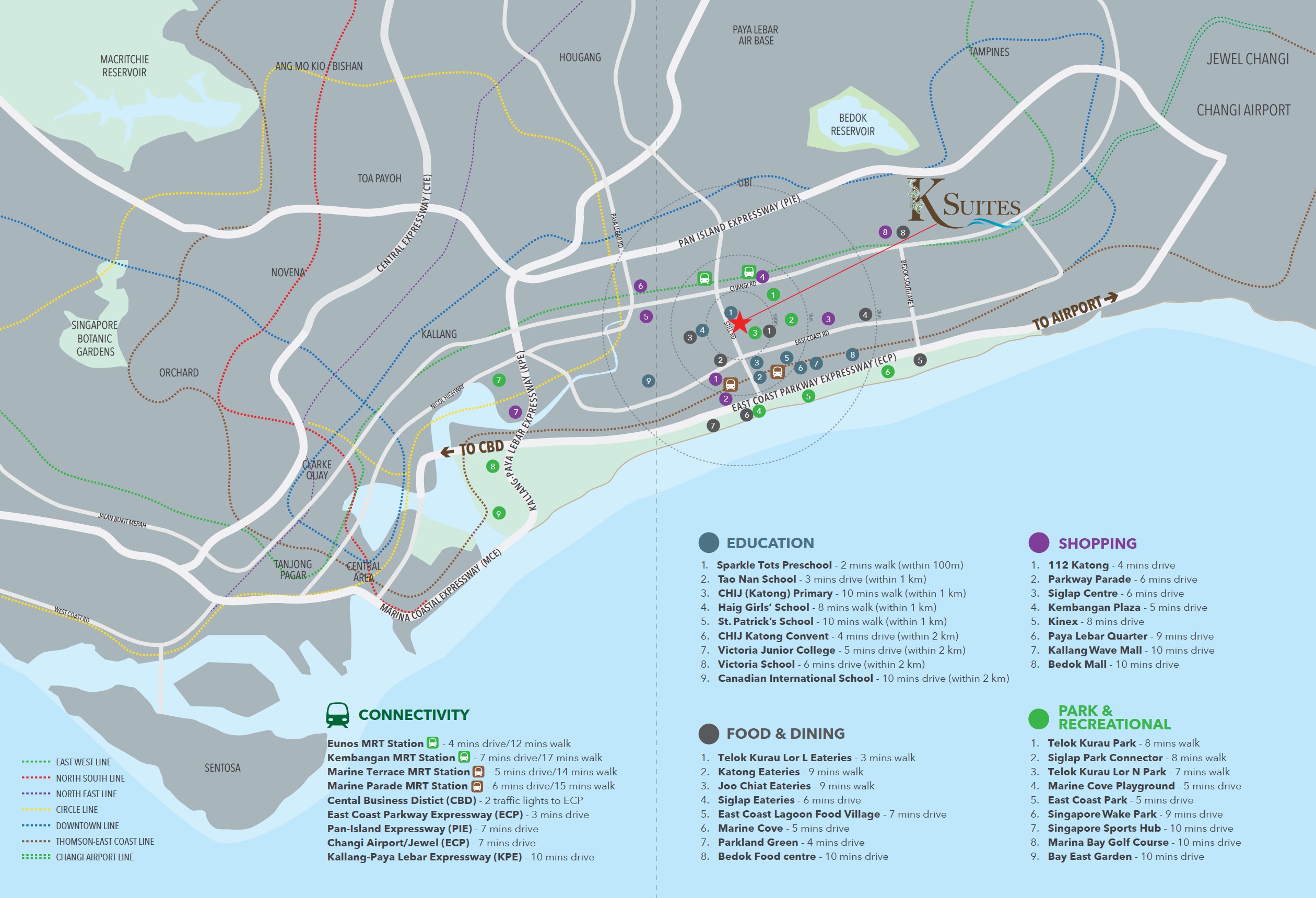 K Suites Telok Kurau - Map