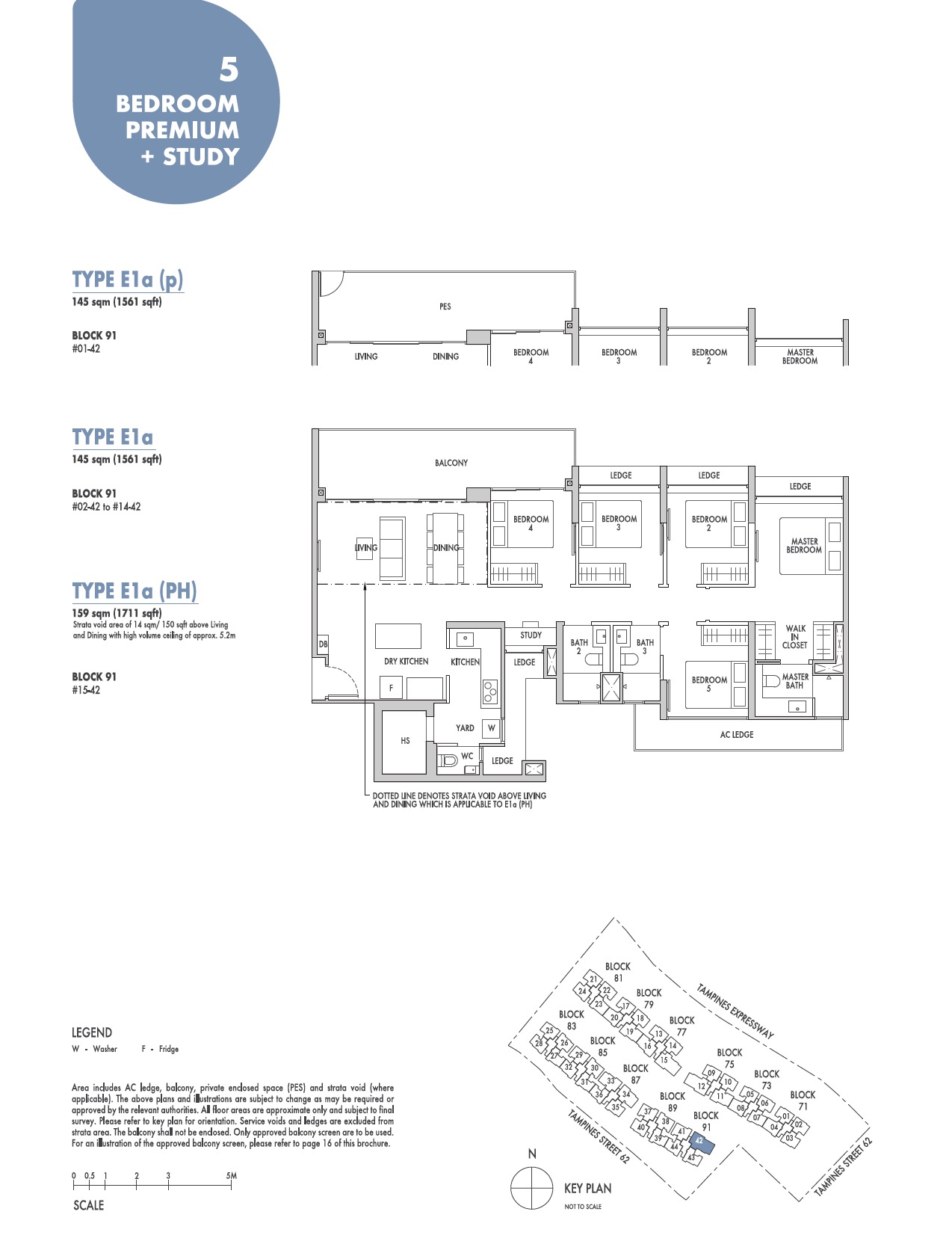 Tenet EC Floorplan E1a 5BR Premium +Study