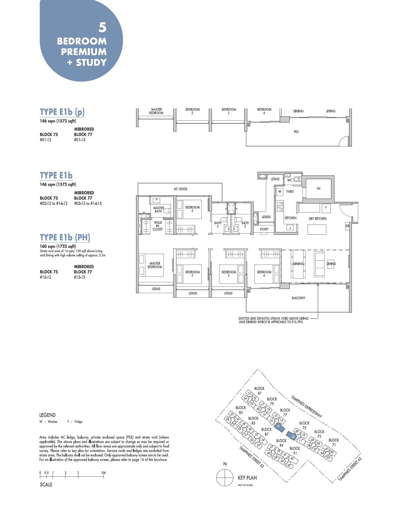 Tenet EC Floorplan E1b 5BR Premium +Study