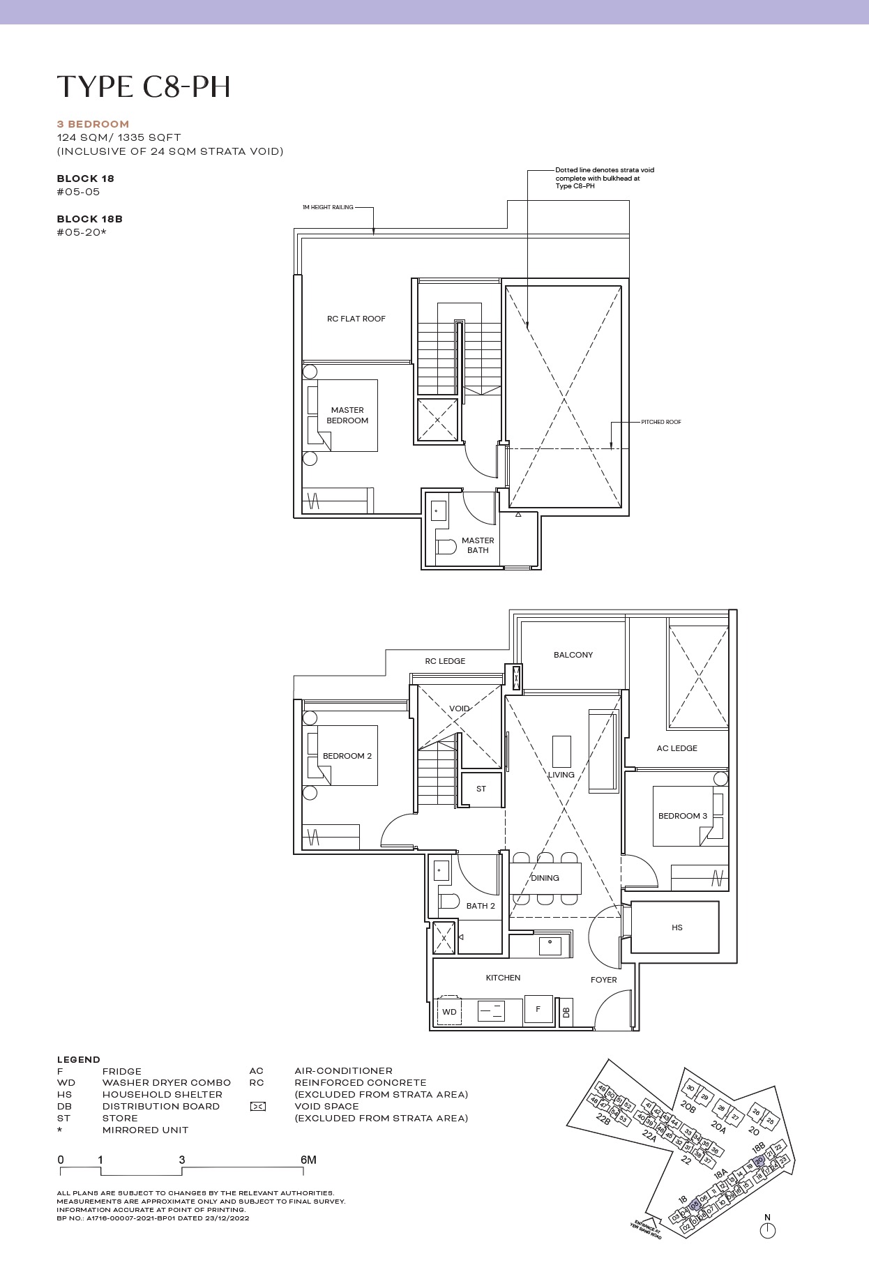 Terra Hill 3BR Type C8 Floor Plan