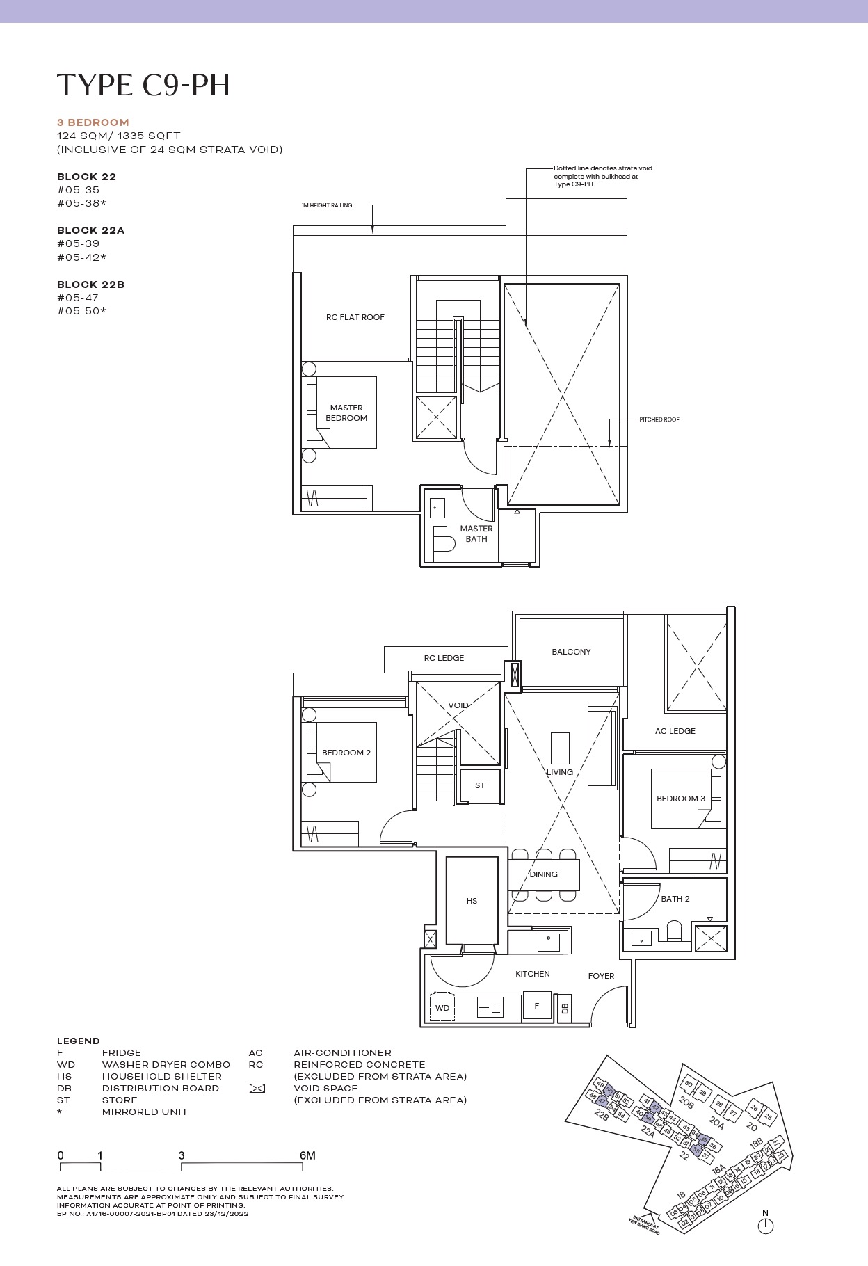 Terra Hill 3BR Type C9 Floor Plan