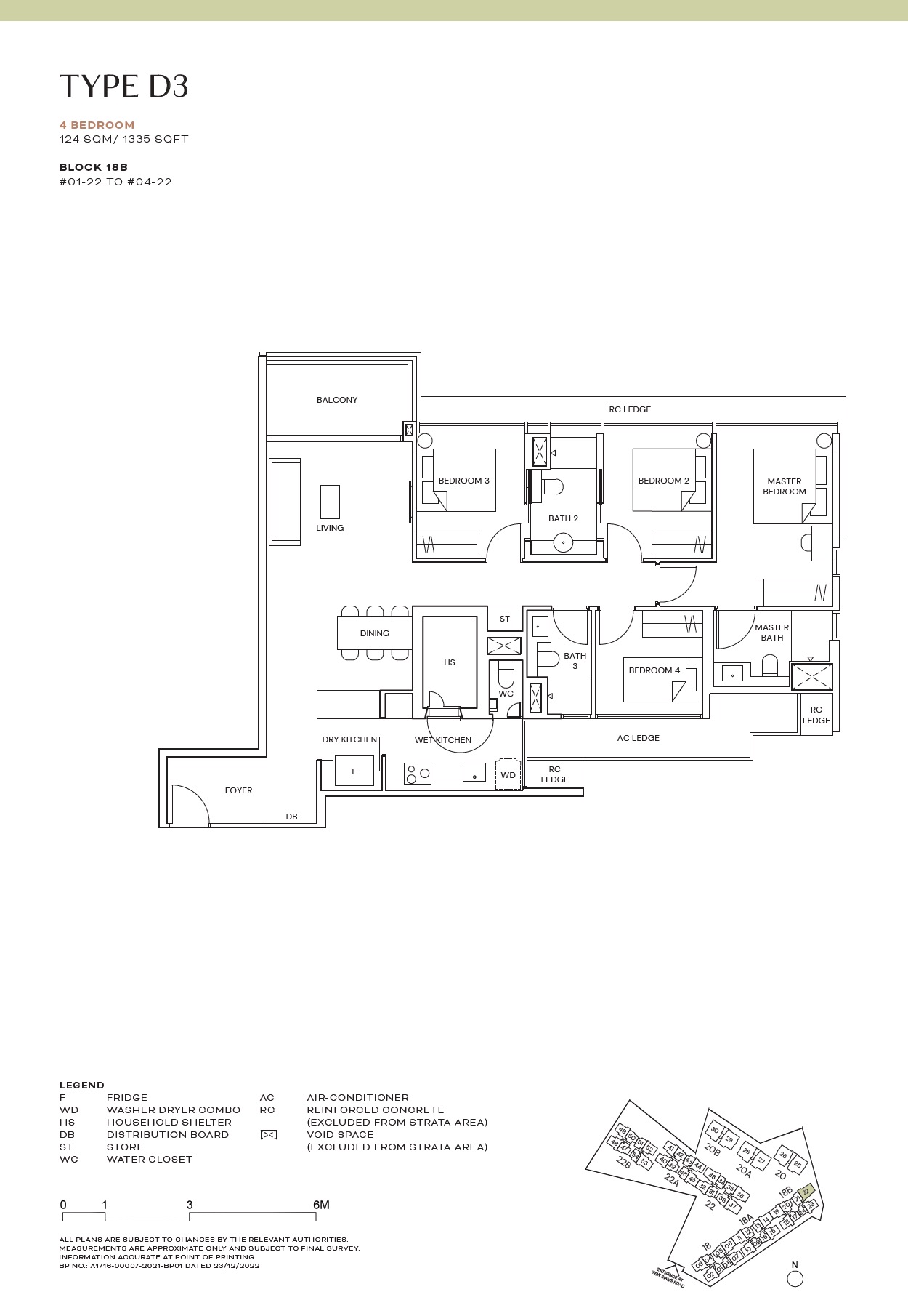 Terra Hill 4BR Type D3 Floor Plan