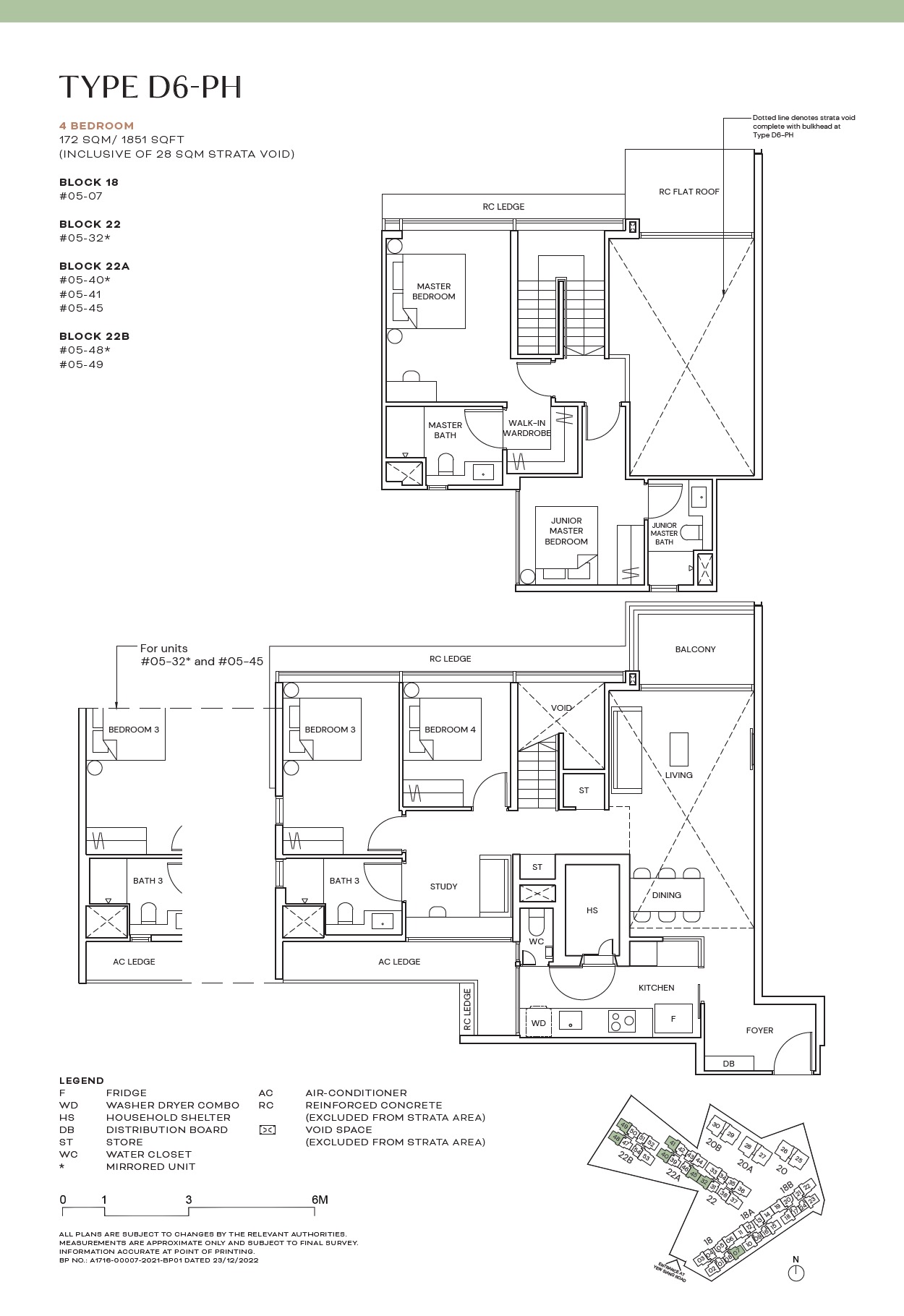 Terra Hill 4BR Type D6-PH Floor Plan