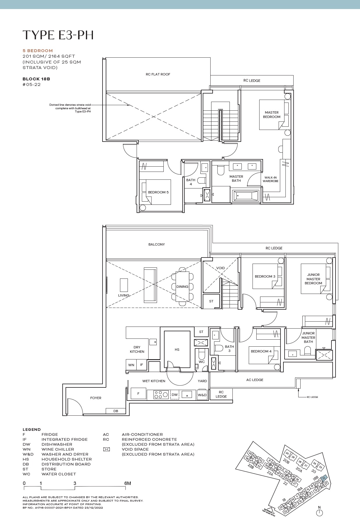 Terra Hill 5BR Type E3-PH Floor Plan