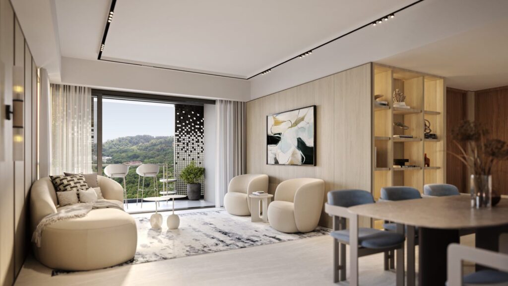 The Reserve Residences Living Room