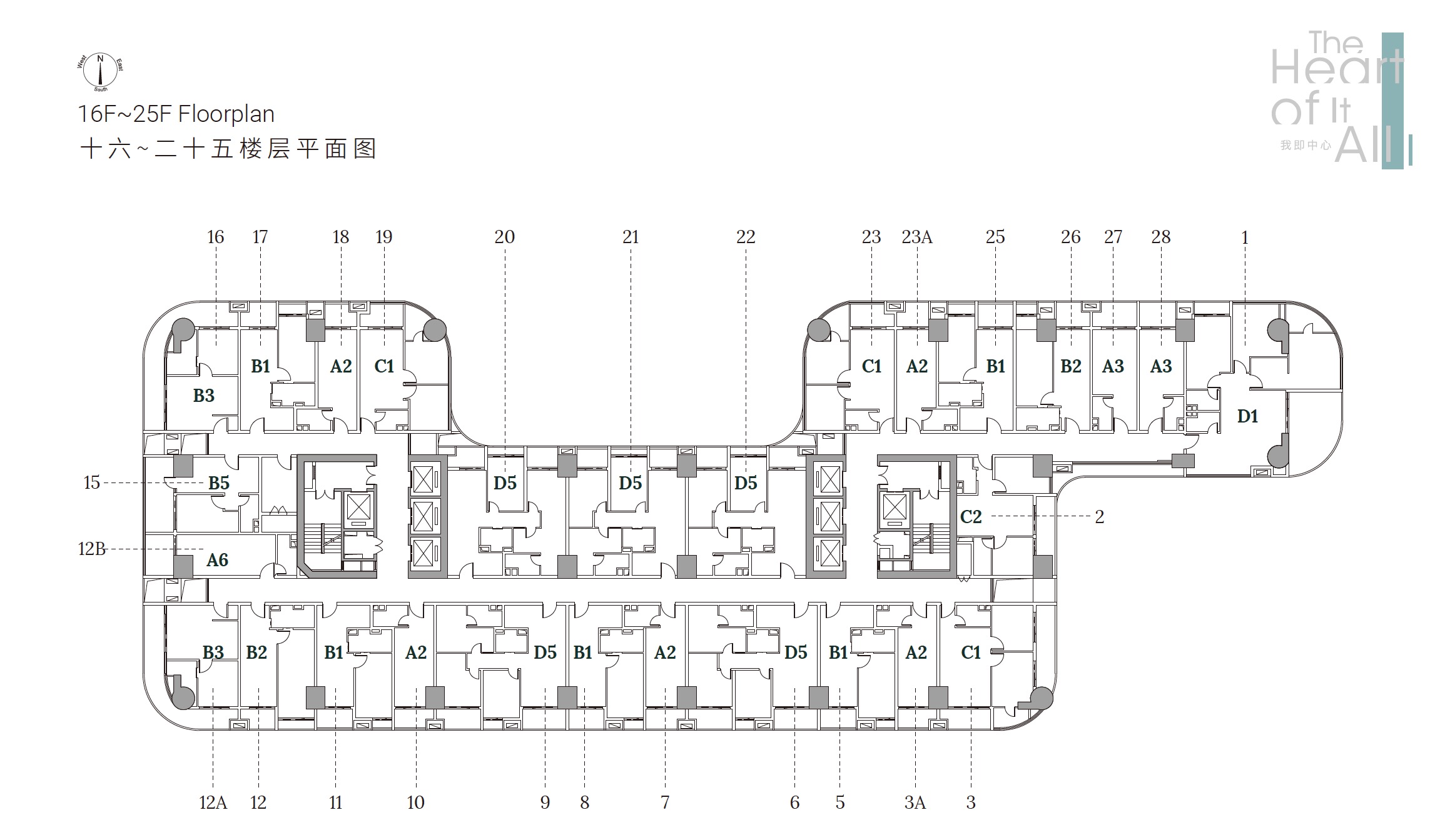 Le Conde Condo Cambodia - Site Plan Level 16-25