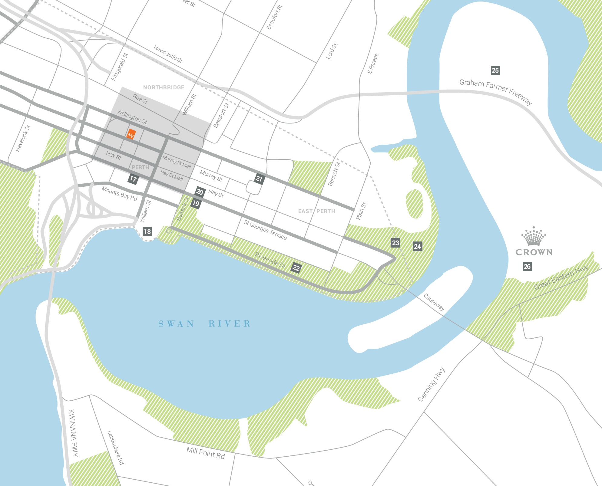 NV Apartments Perth - 0 Location Map