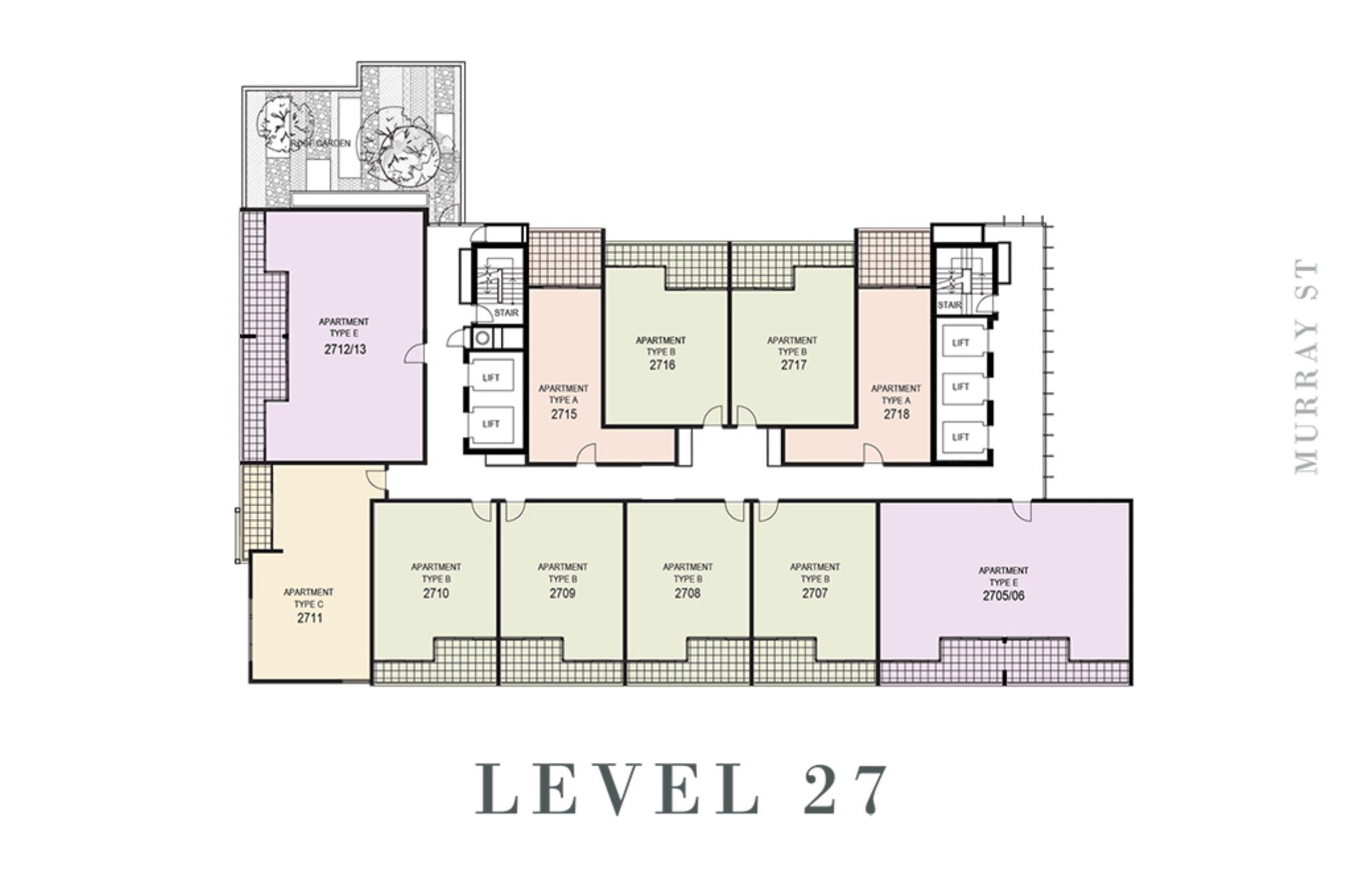 NV Apartments Perth - Floor Plan Lvl 27