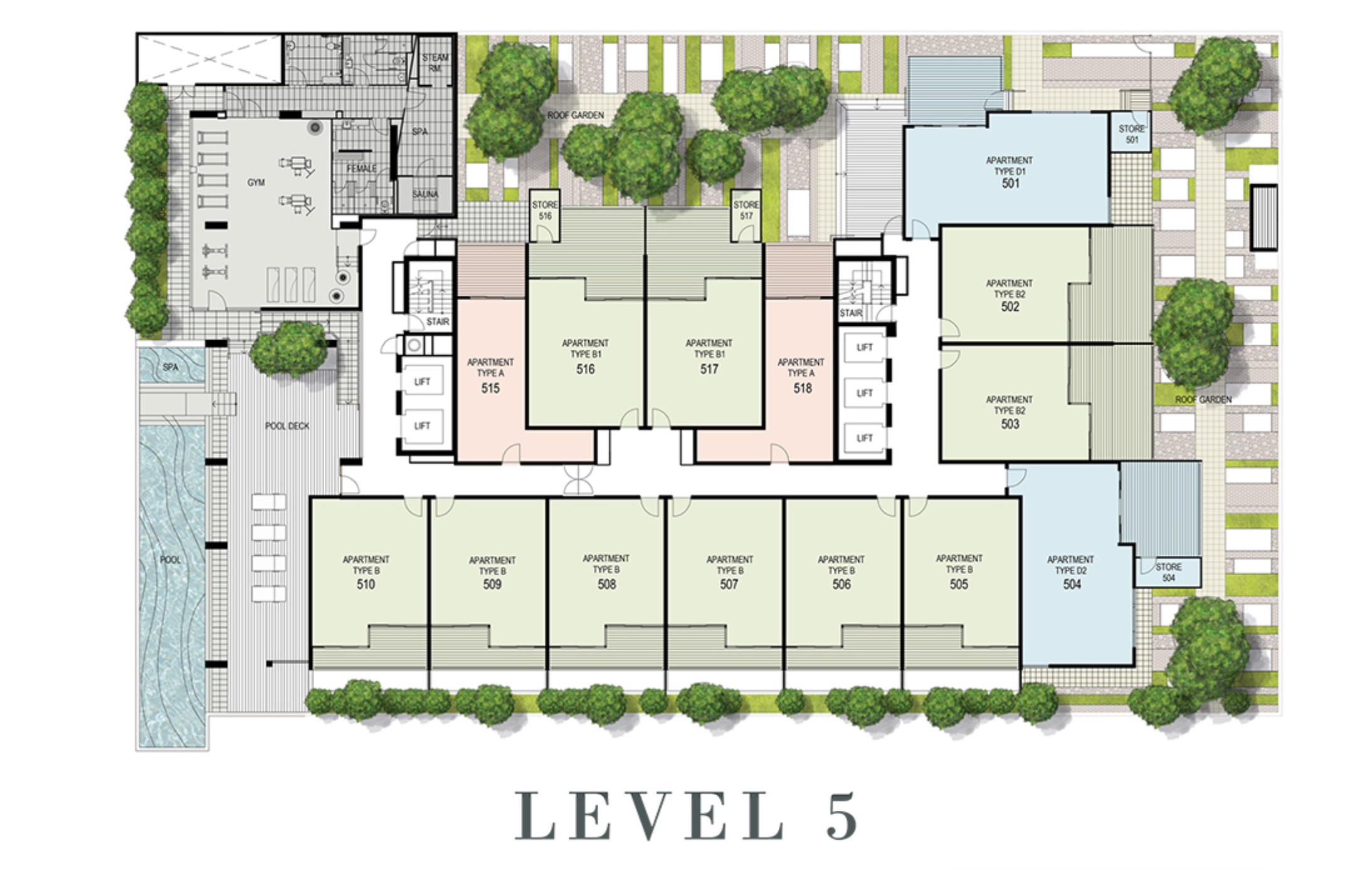 NV Apartments Perth - Floor Plan Lvl 5