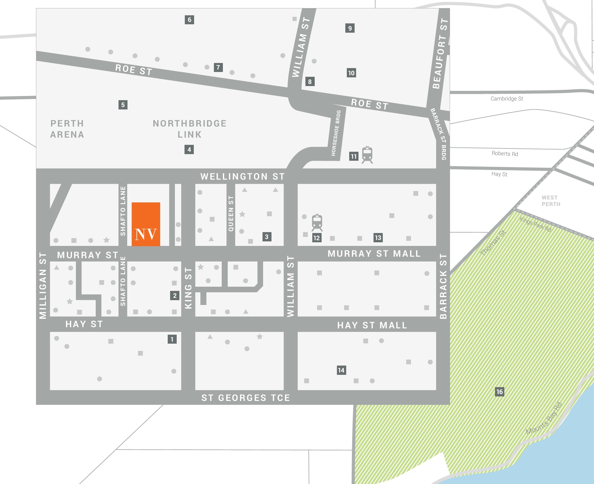 NV Apartments Perth - 0 Location Map