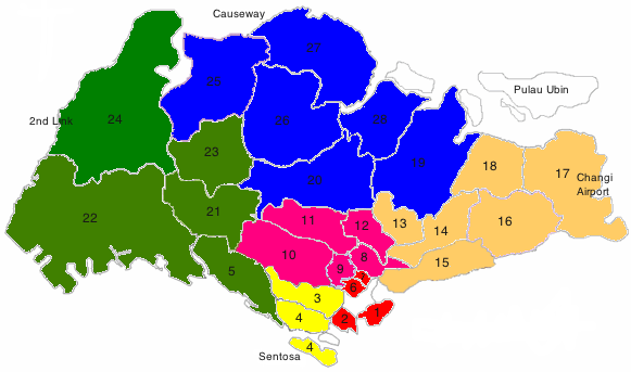 Singapore District Guide - OCR, RCR, CCR