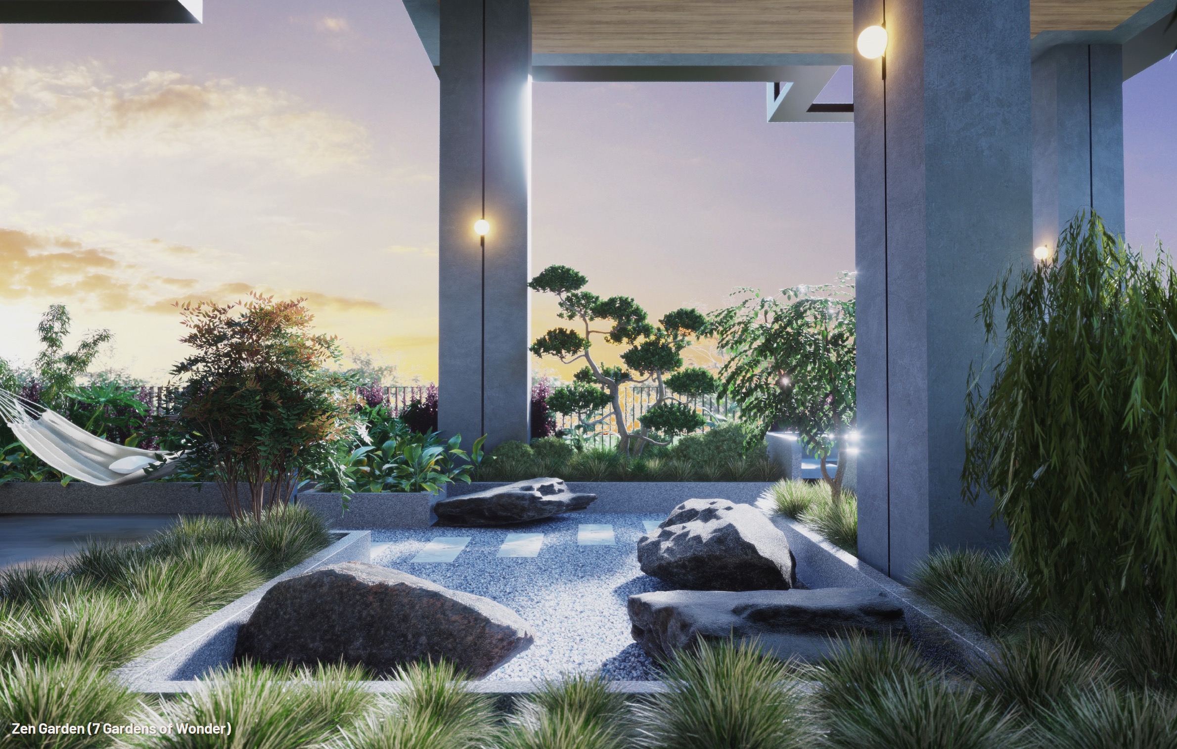 Hill-House-Zen Garden