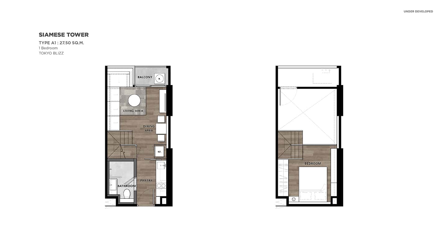 1BR Type A1 27.5sqm