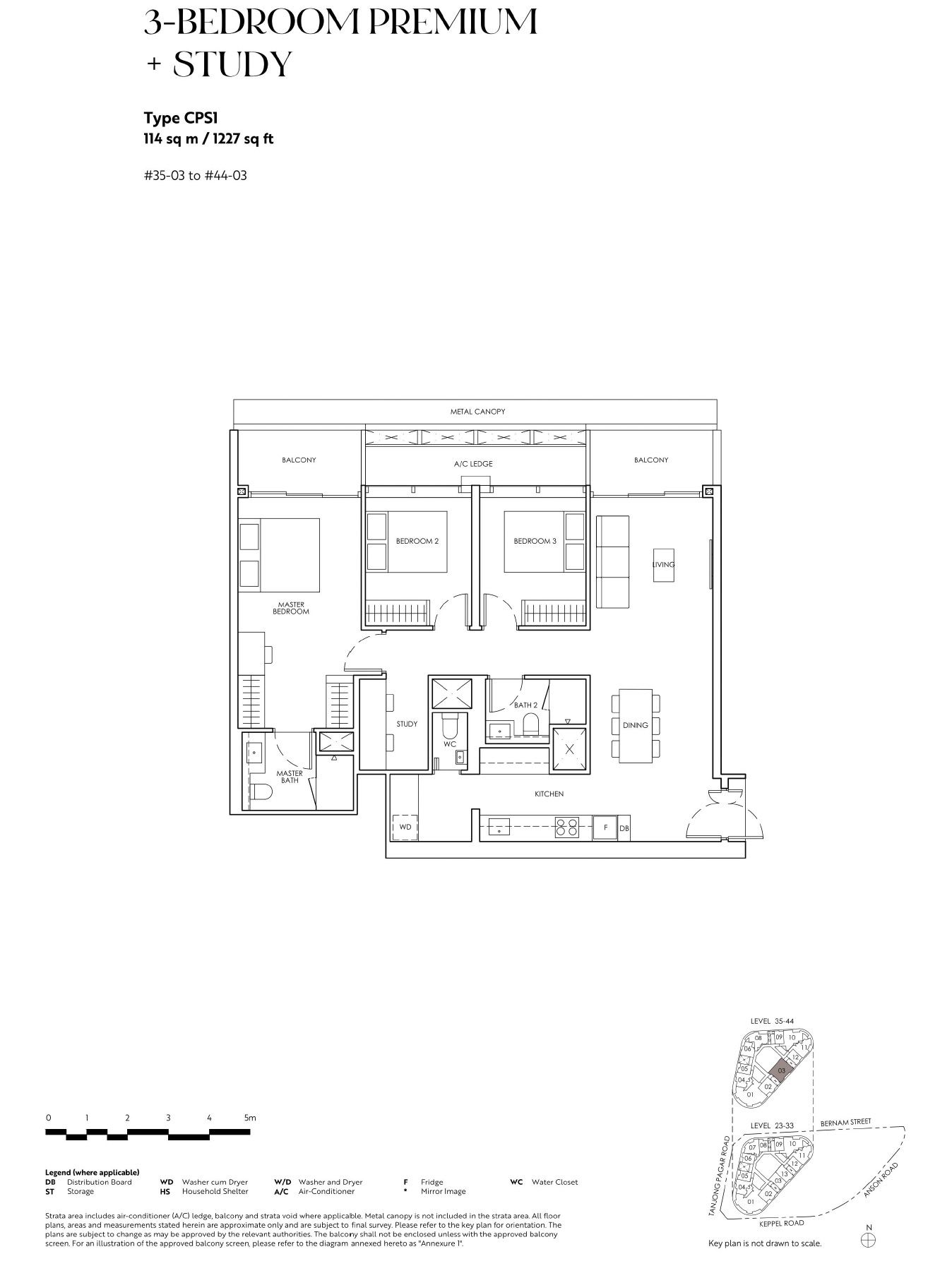 Newport Residences 3BR CPS1 Floor Plan