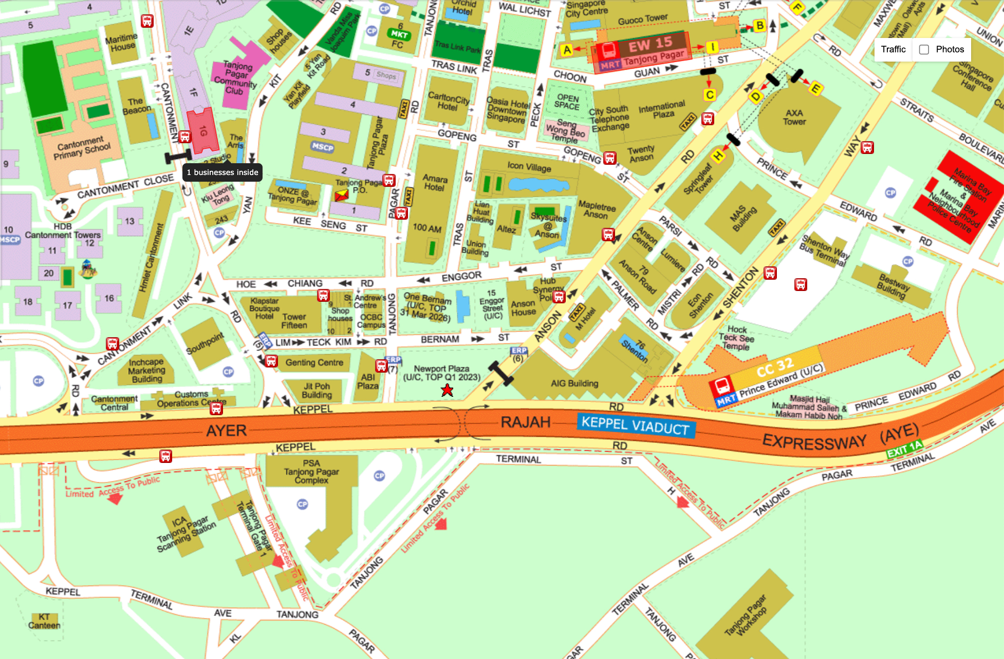 Newport Residences at Tg. Pagar - Streetdirectory Location map