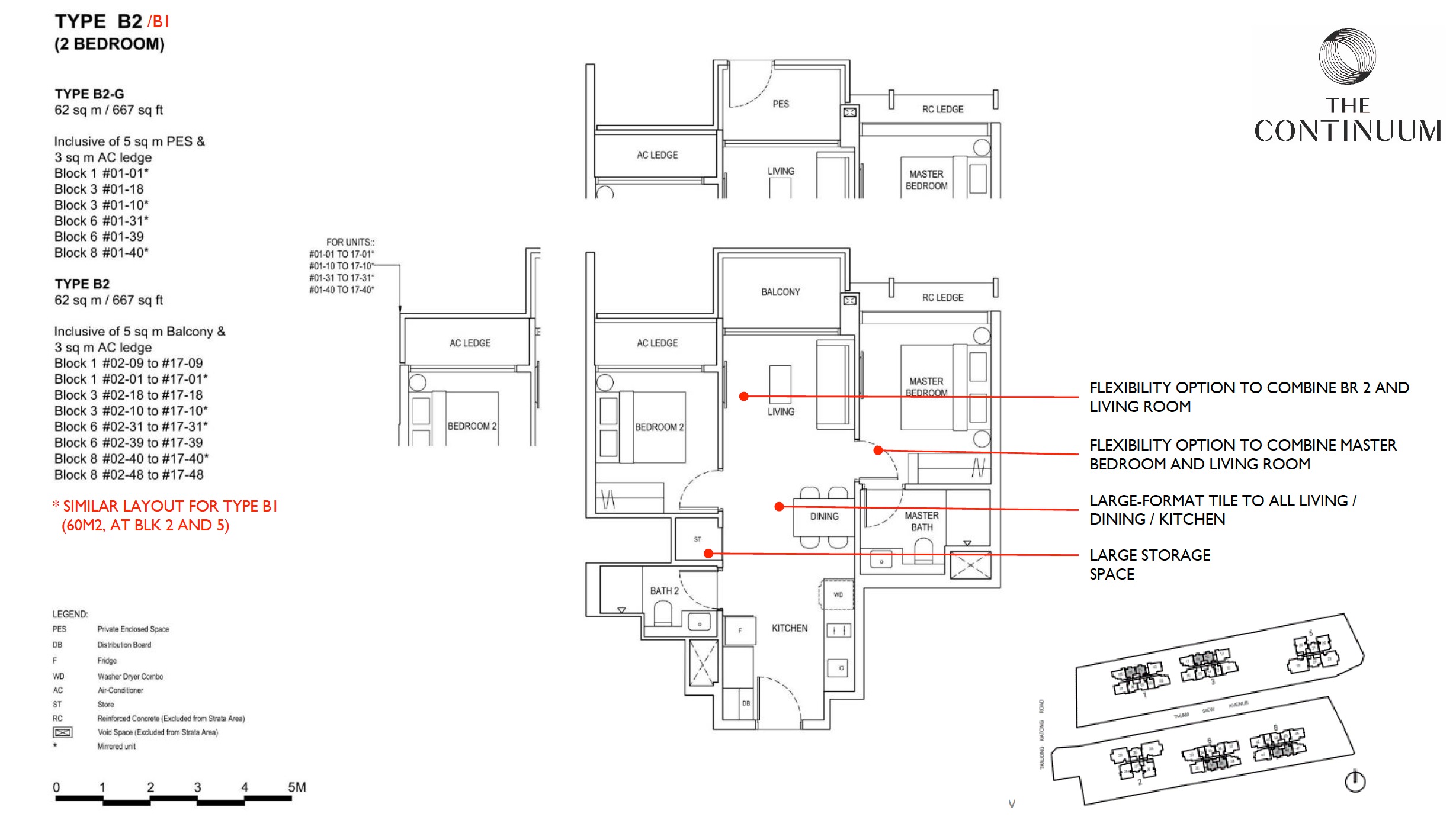 The-Continuum-2BR B2 Floor Plan