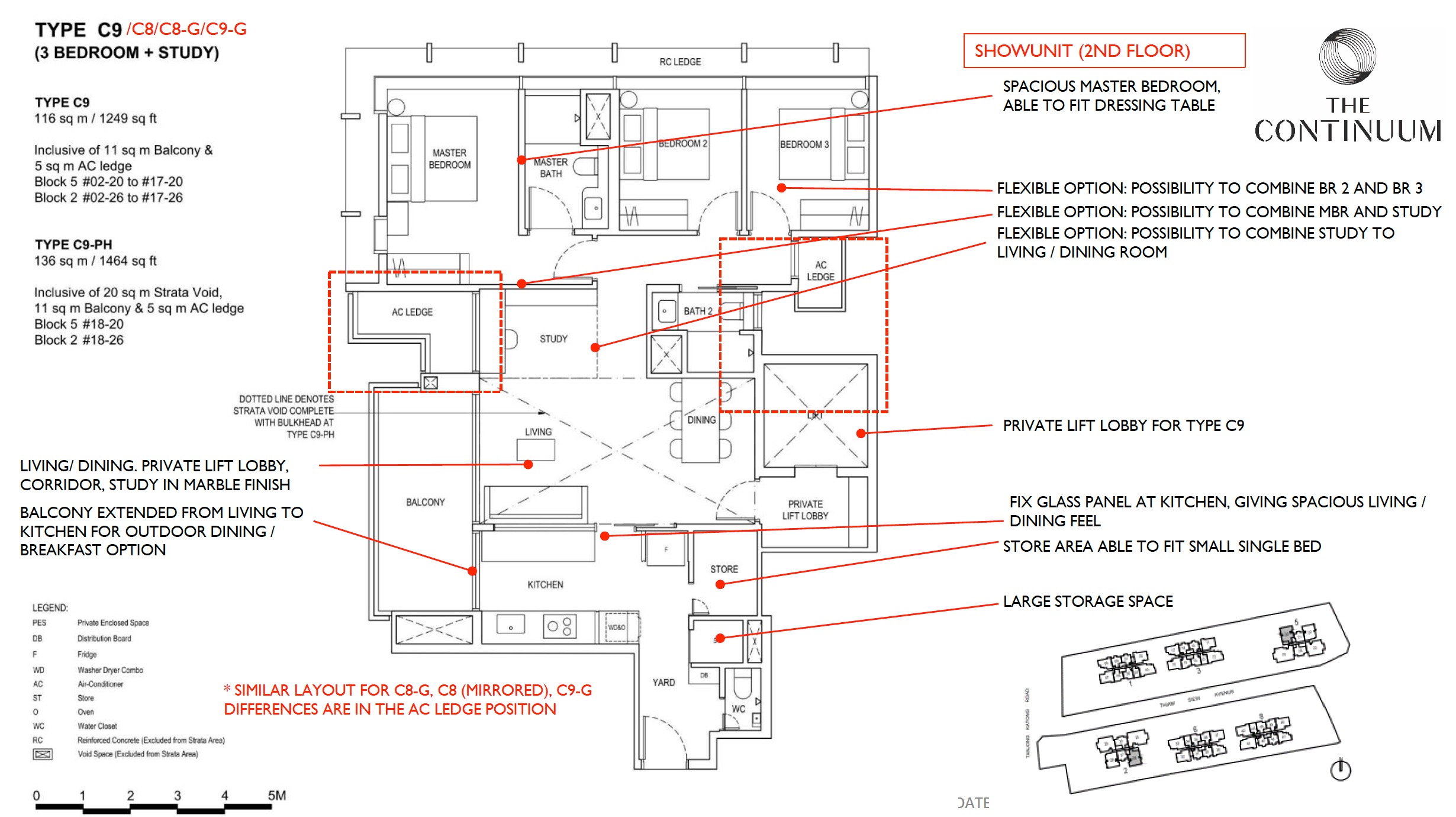 The-Continuum-3BR C9 Pres Floor Plan