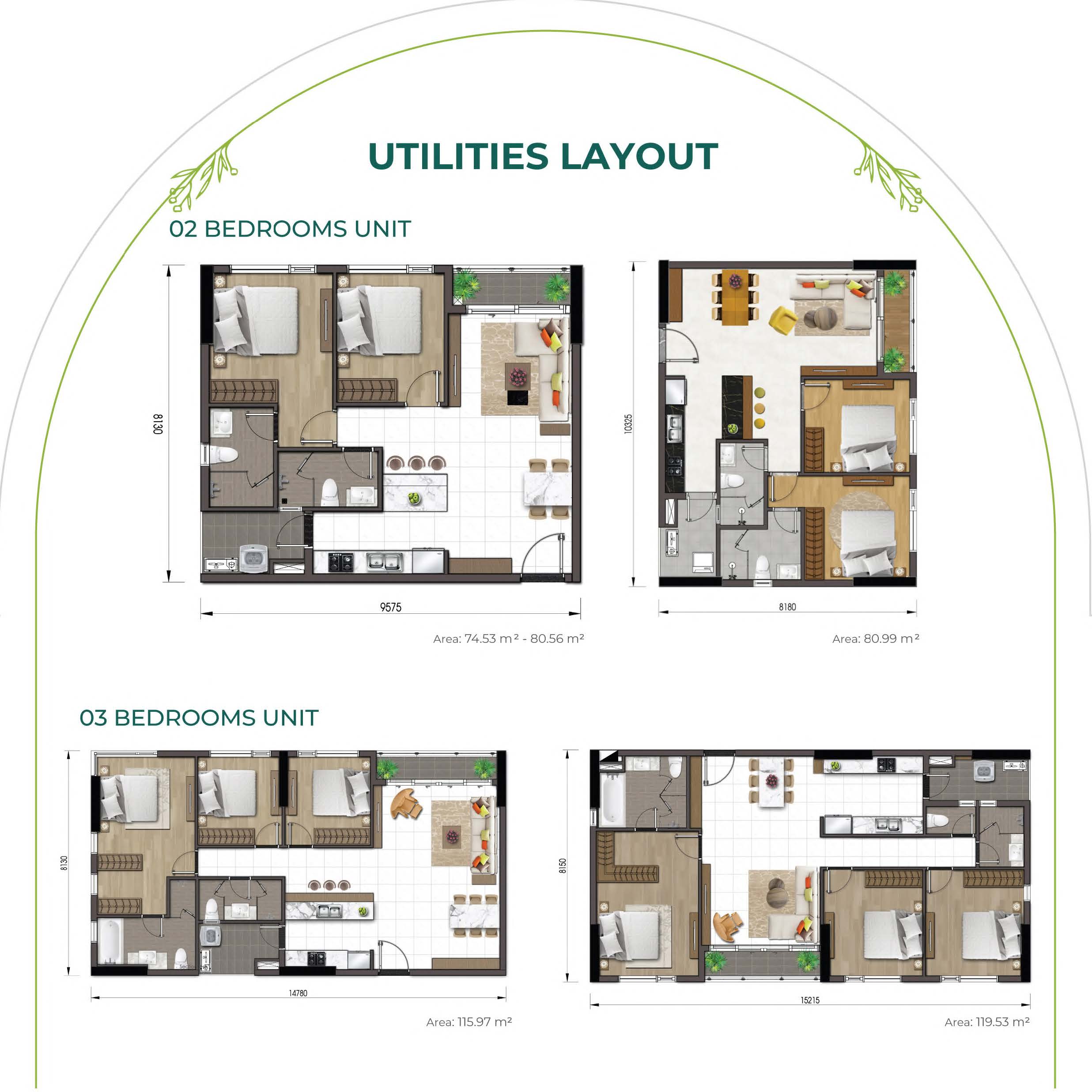 essensia-Typical 2BR 3BR Layout