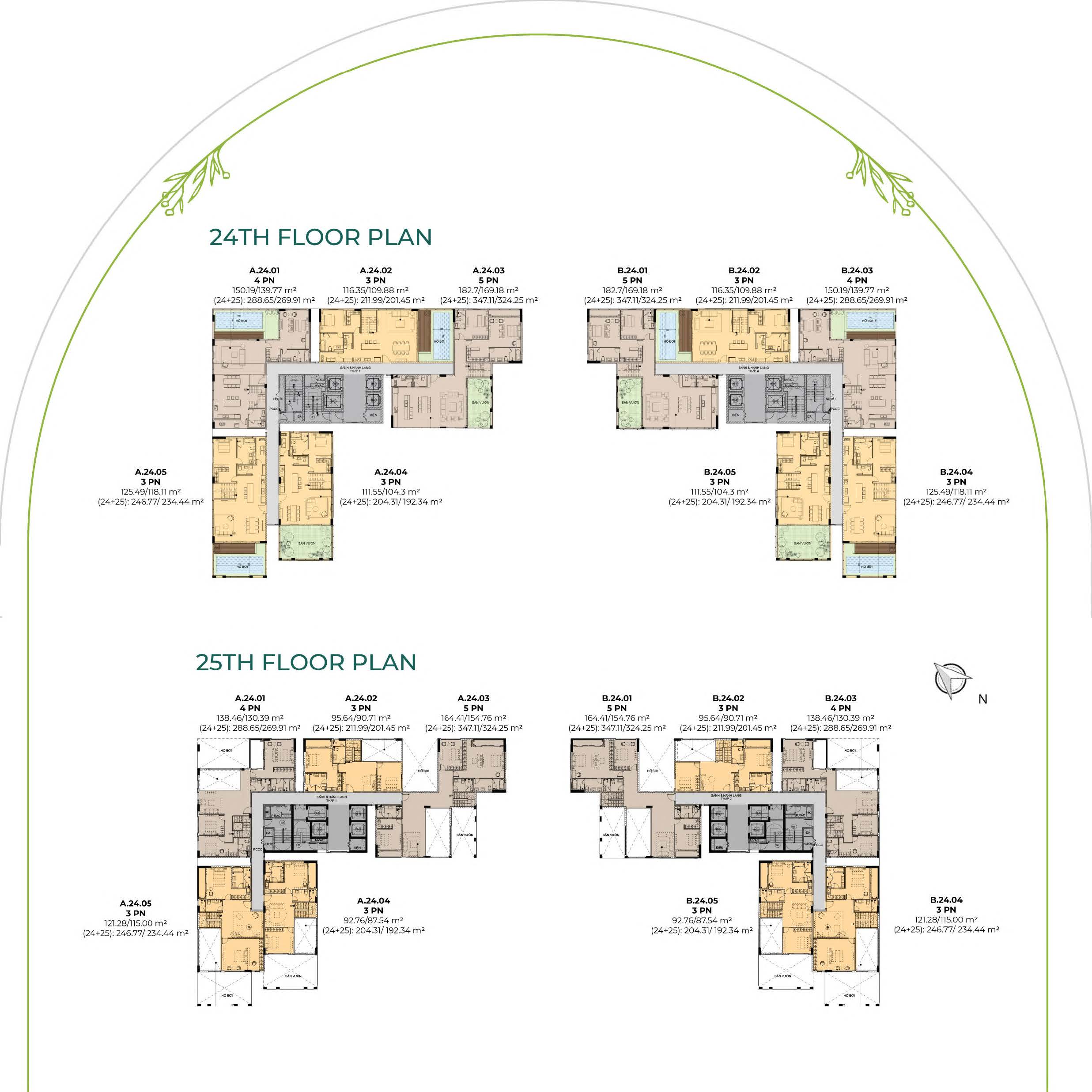 essensia-vietnam Duplex 24th and Penthouse 25th