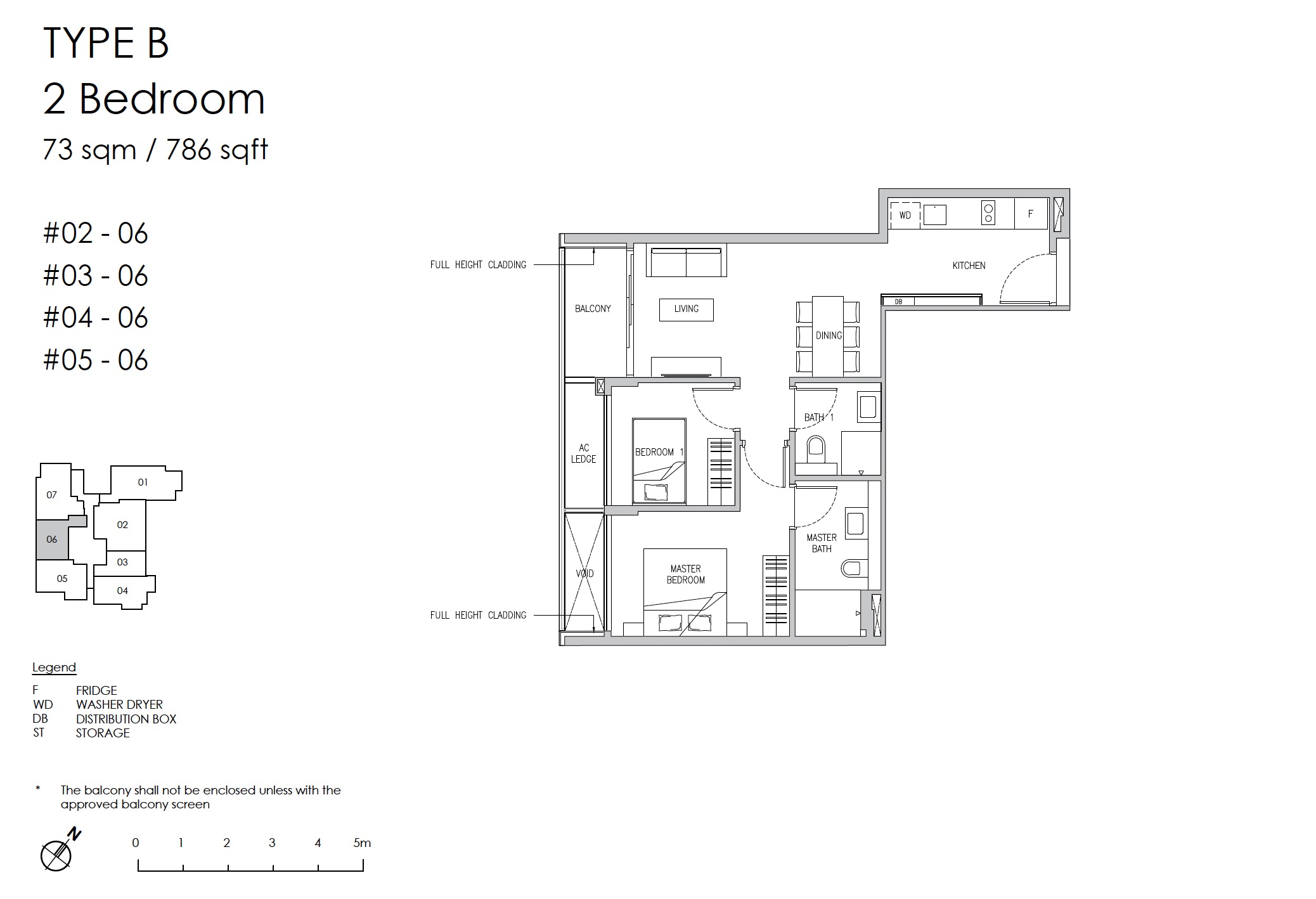 Claydence-Still Road Floor Plan Type B 2BR