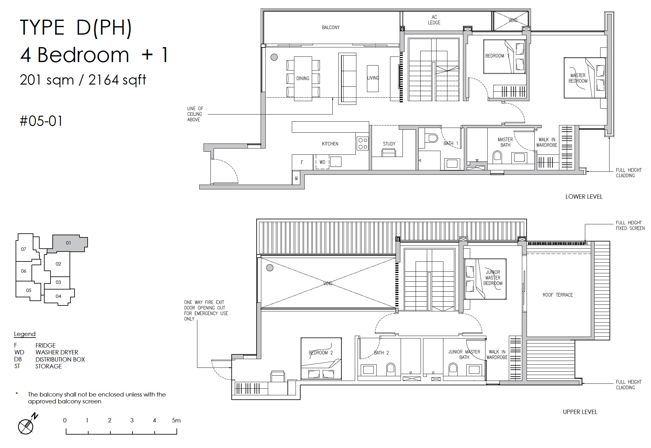 Claydence-Still Road Floor Plan Type D 4BR+1 Penthouse