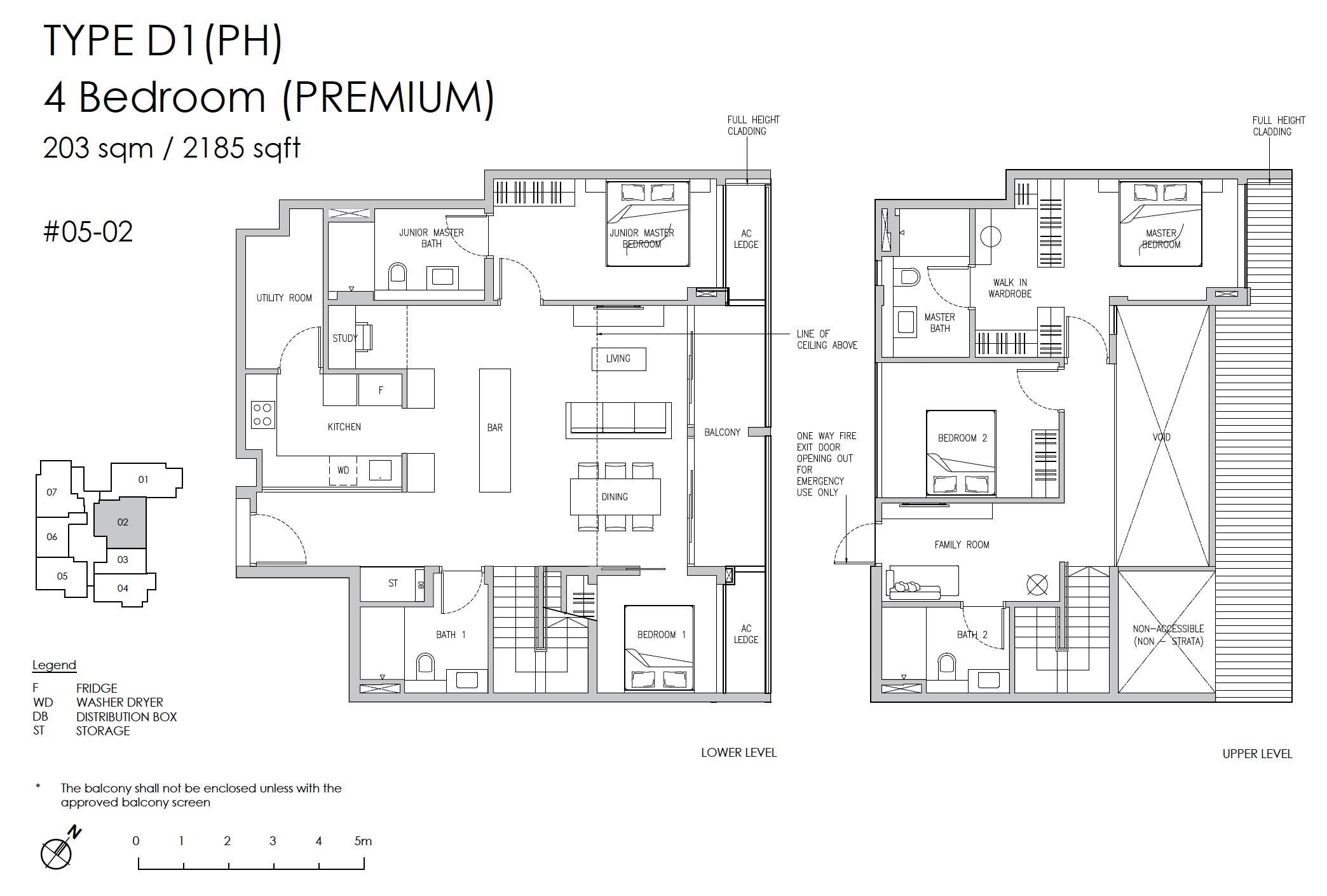 Claydence-Still Road Floor Plan Type D1 4BR Penthouse