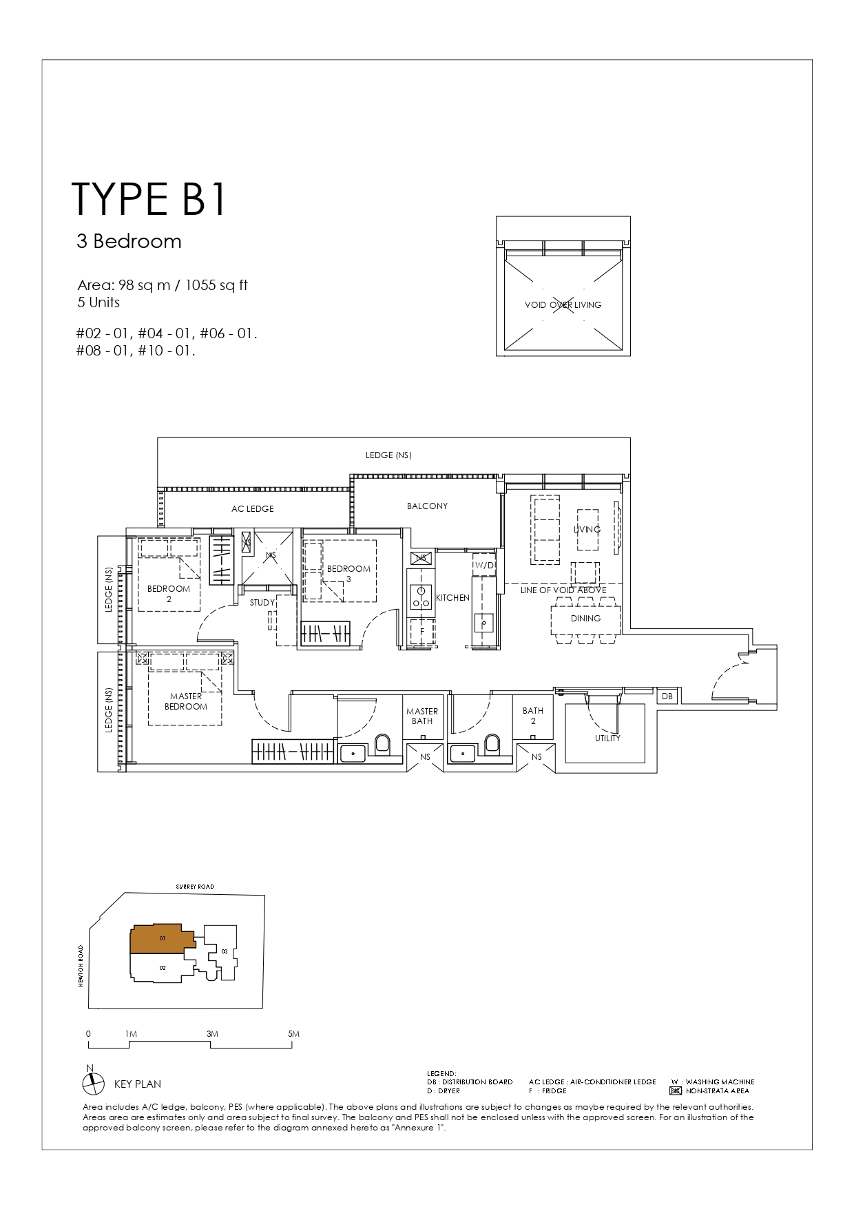 Sanctuary Newton - Floor Plan 3BR Type B1