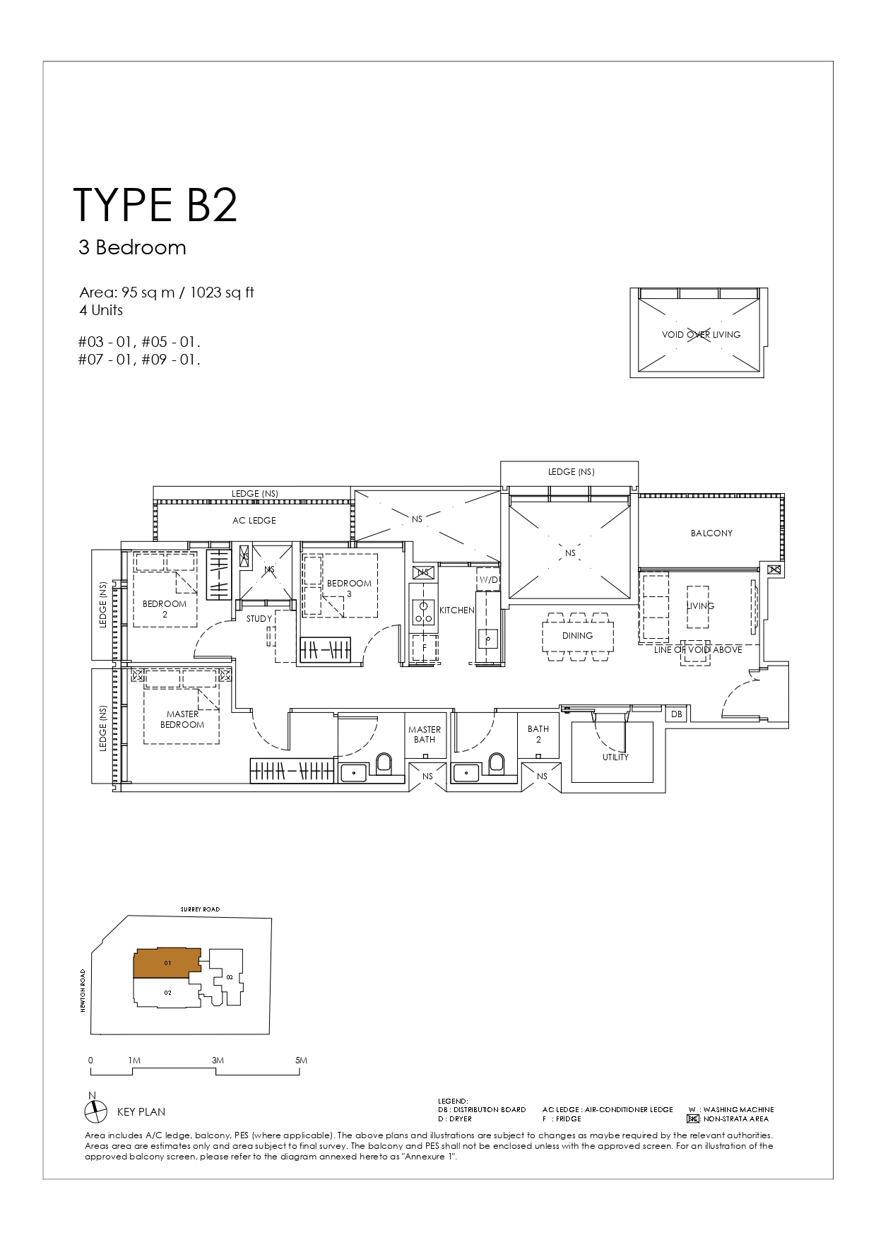 Sanctuary Newton - Floor Plan 3BR Type B2