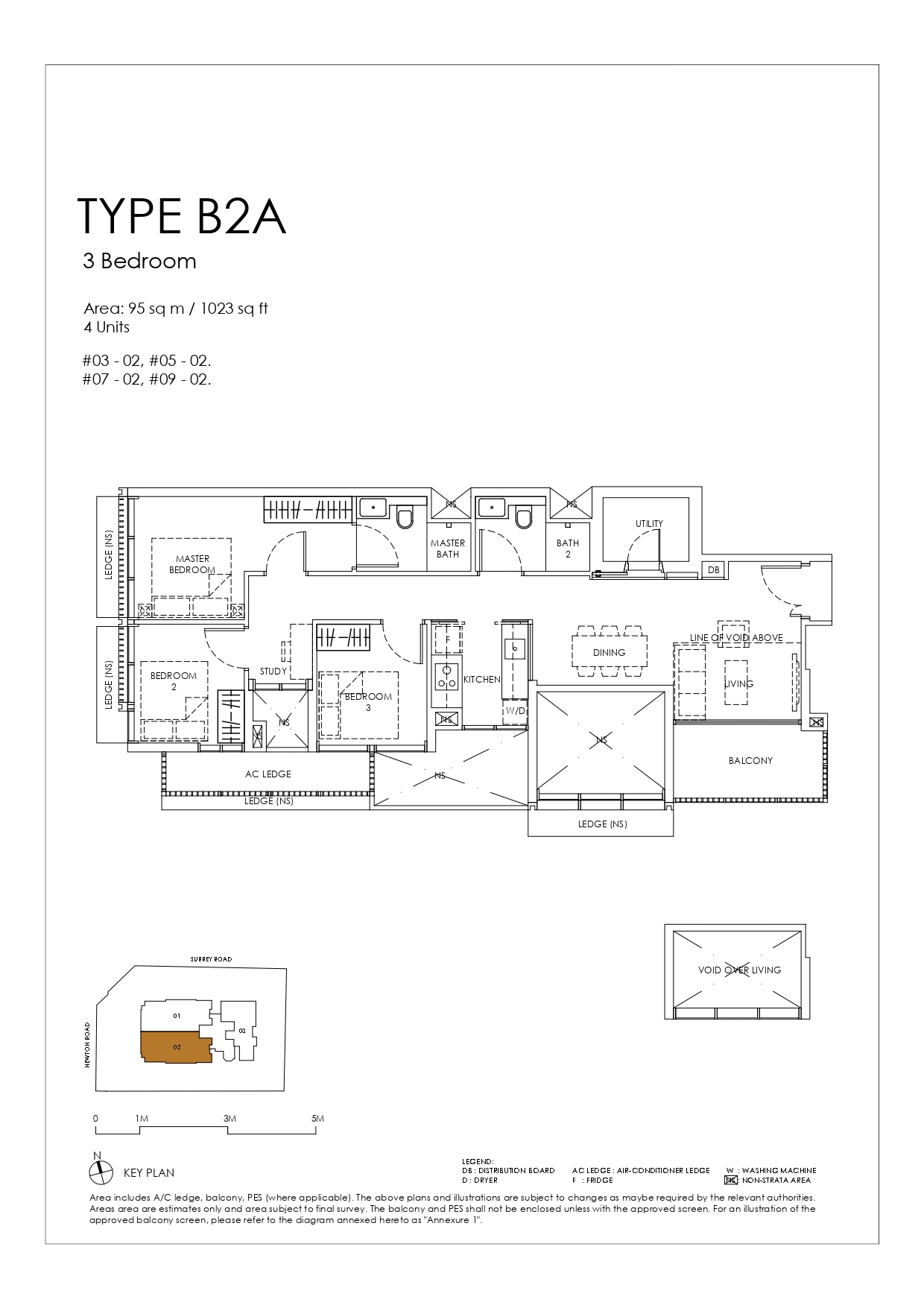 Sanctuary Newton - Floor Plan 3BR Type B2A