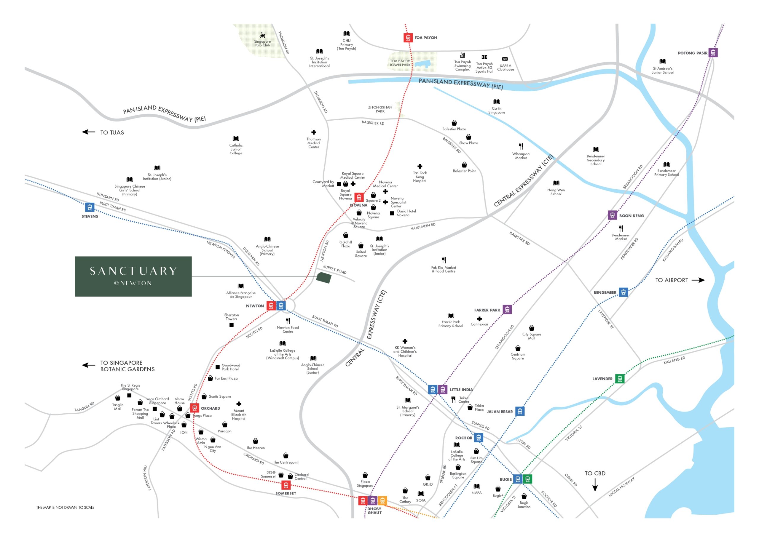 Sanctuary Newton - Location Map