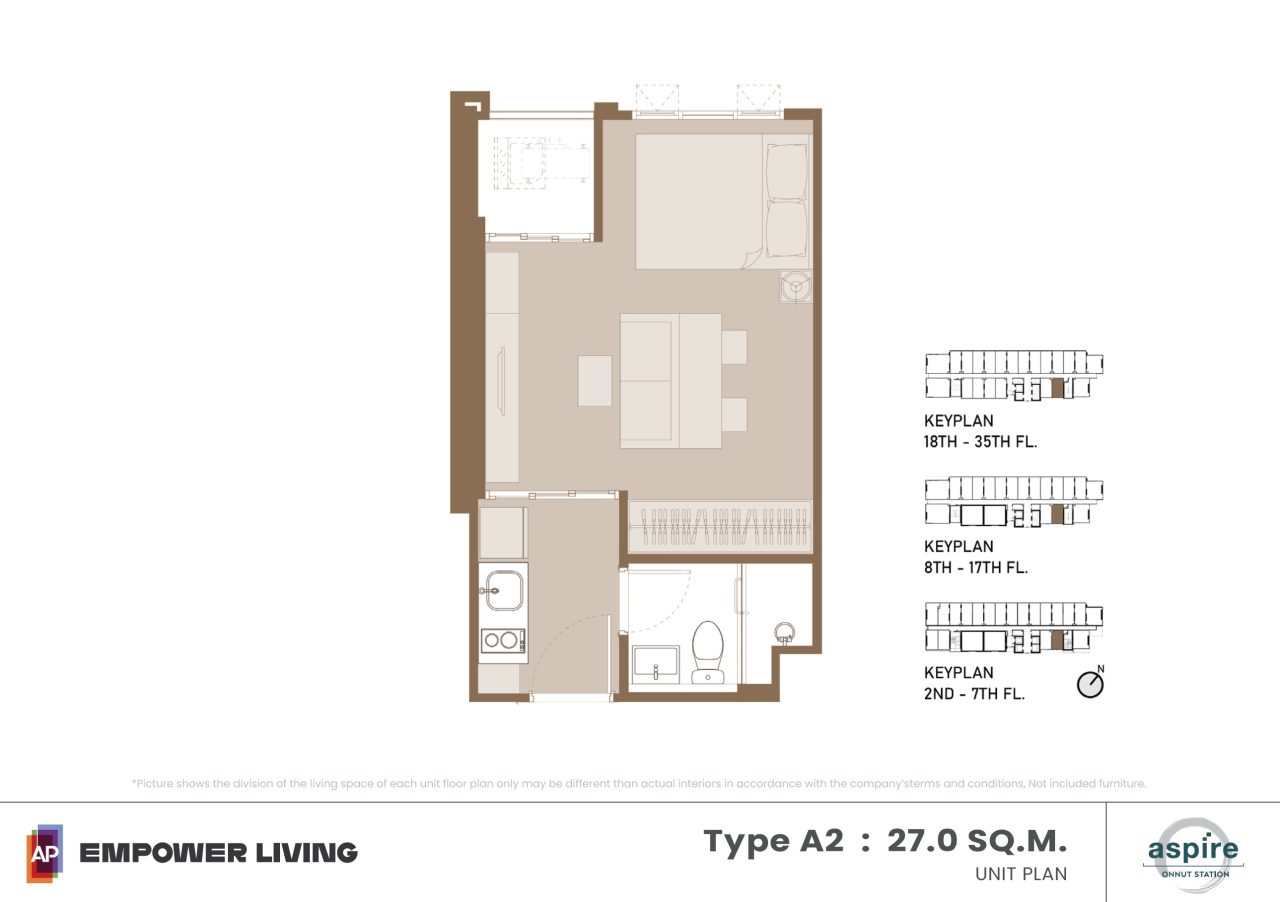 Aspire-Onnut-Station-floor plan A2 27sqm