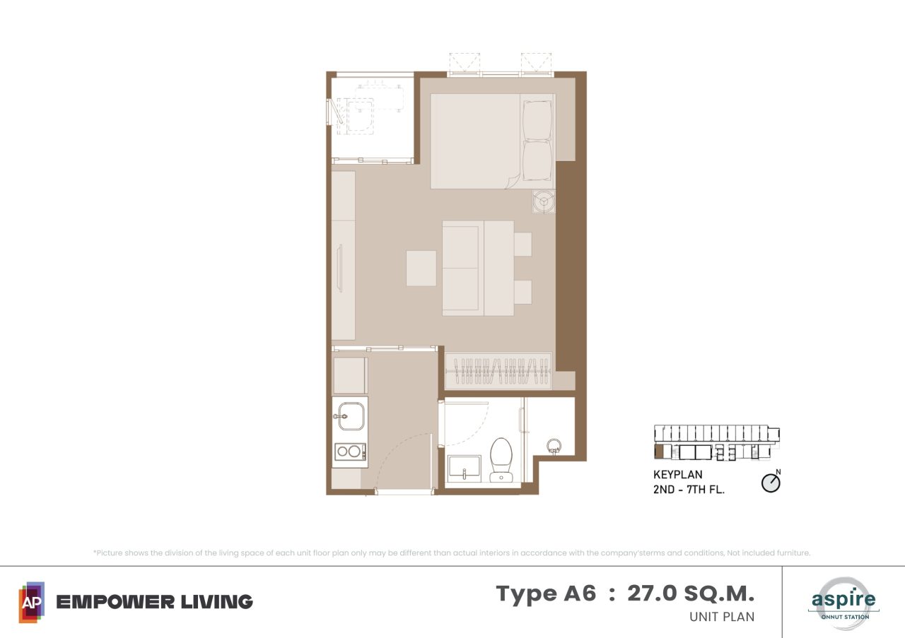 Aspire-Onnut-Station-floor plan A6 27sqm