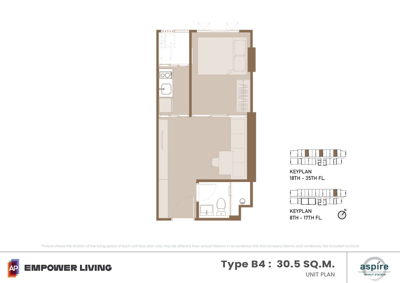 Aspire-Onnut-Station-floor plan B4 30.5sqm