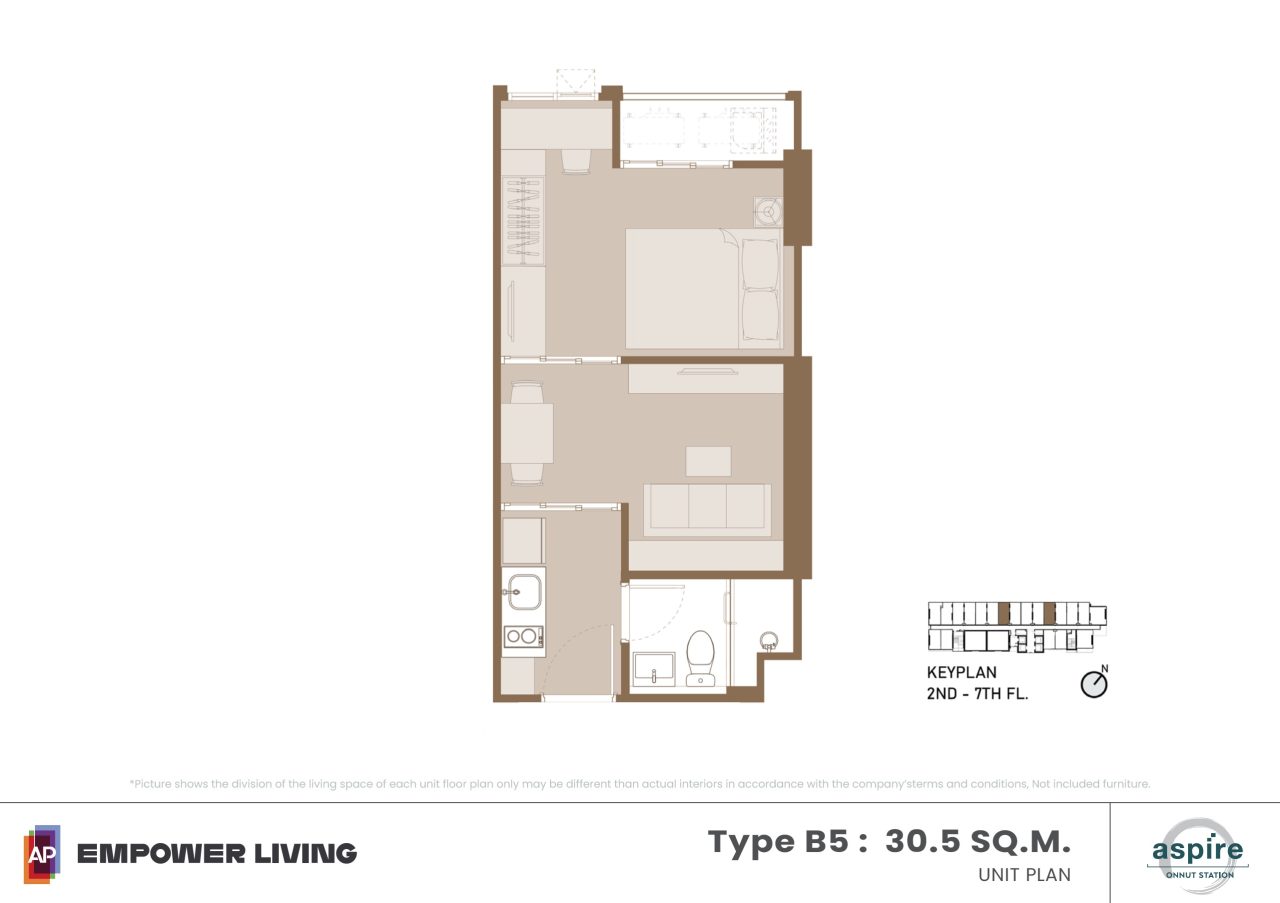 Aspire-Onnut-Station-floor plan B5 30.5sqm