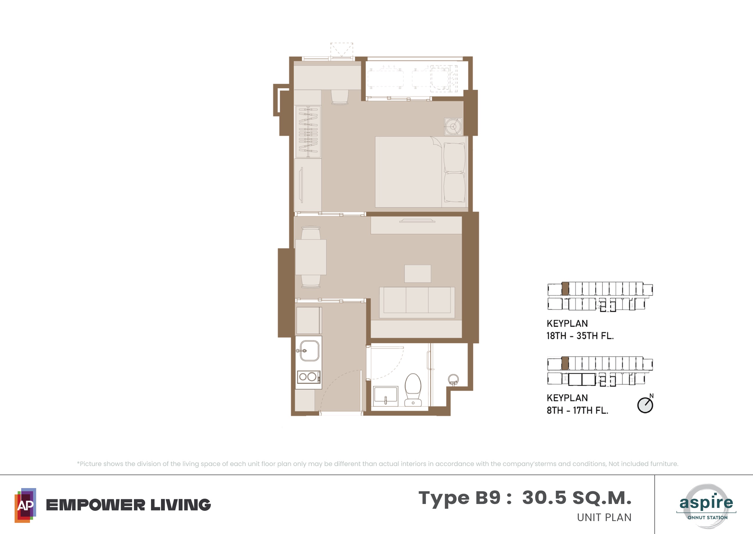 Aspire-Onnut-Station-floor plan B9 30.5sqm