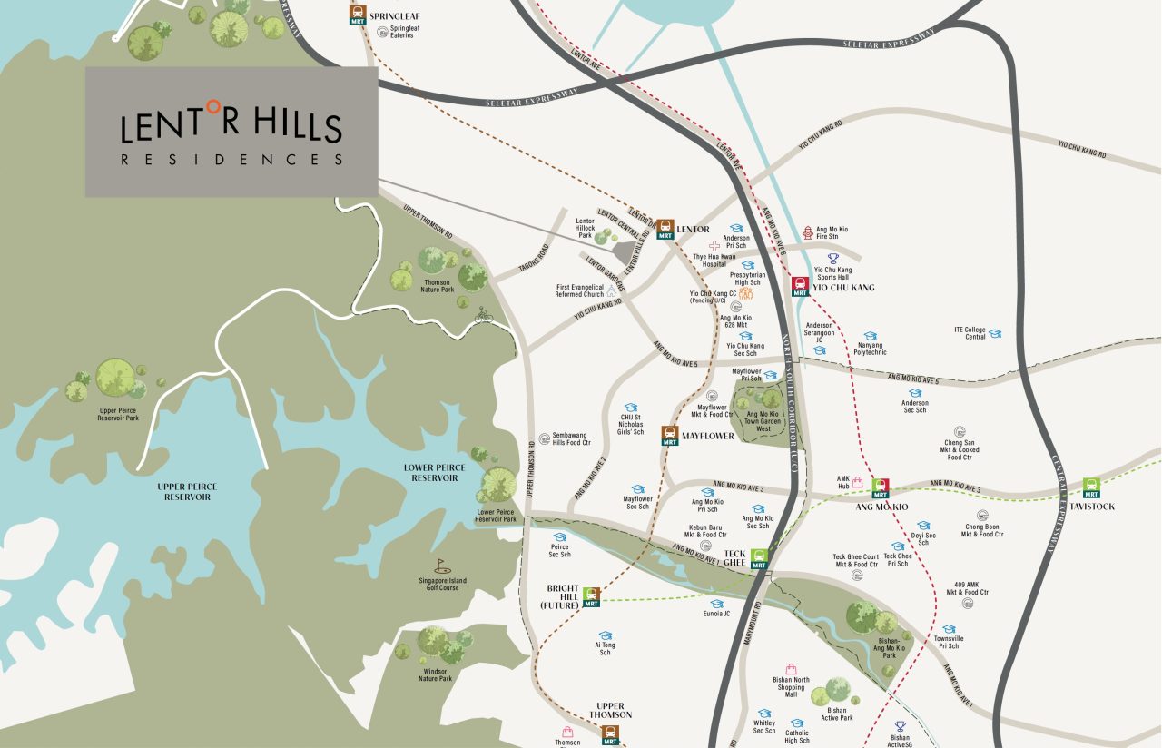 Lentor Hills Residences Location Map