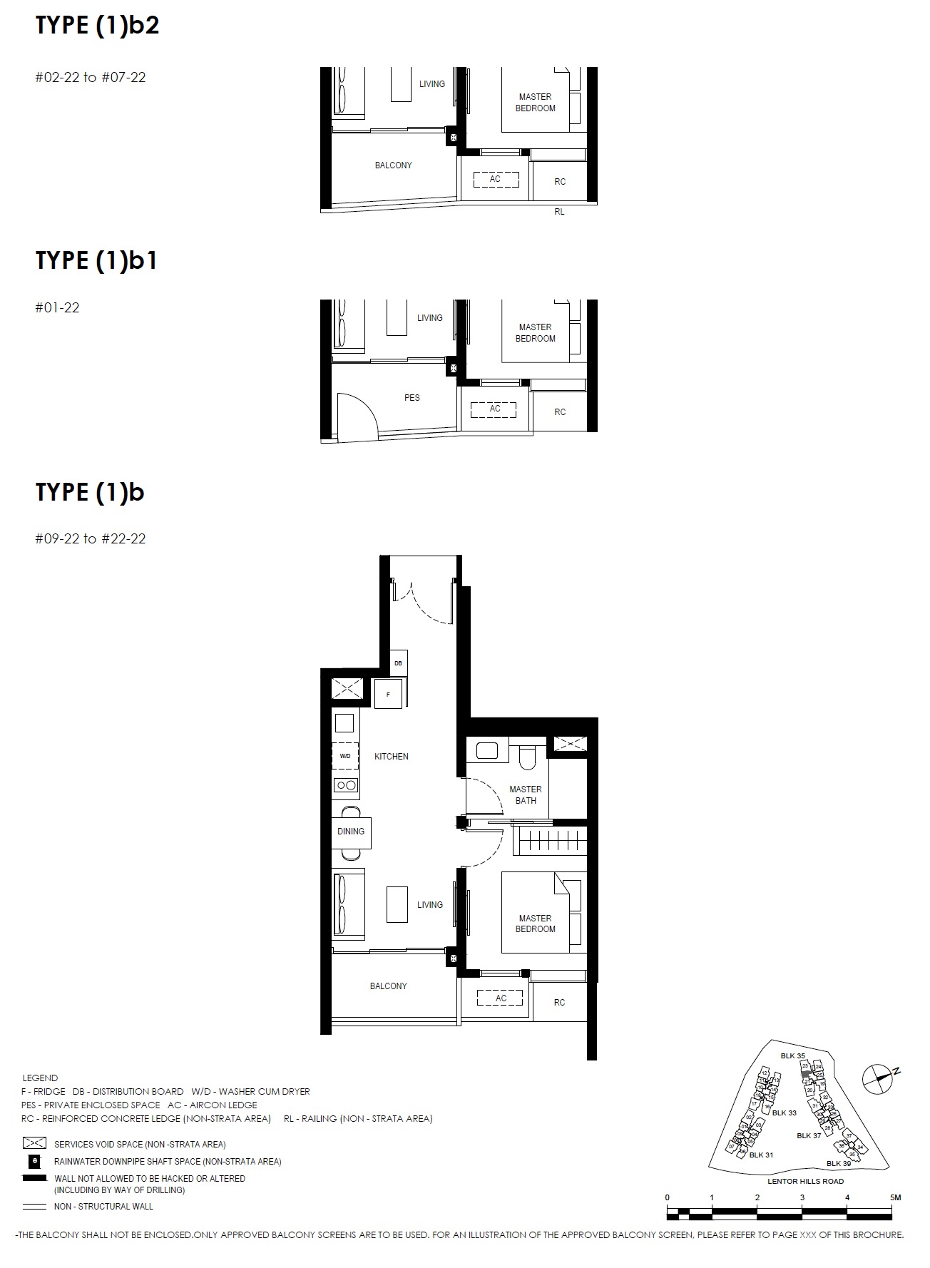 Lentor Hills Residences Type 1BR-2