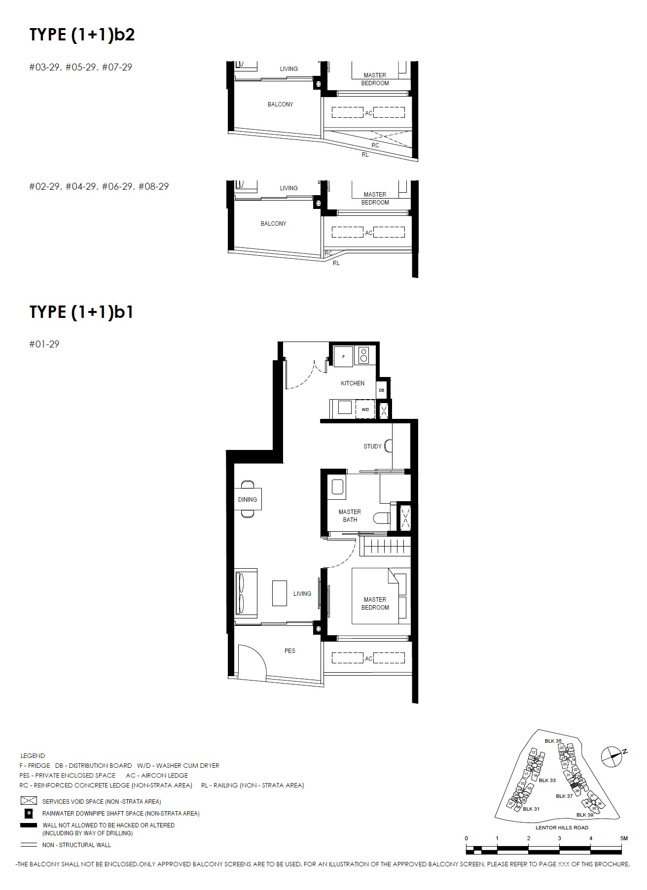 Lentor Hills Residences Type 1BR_1 -2