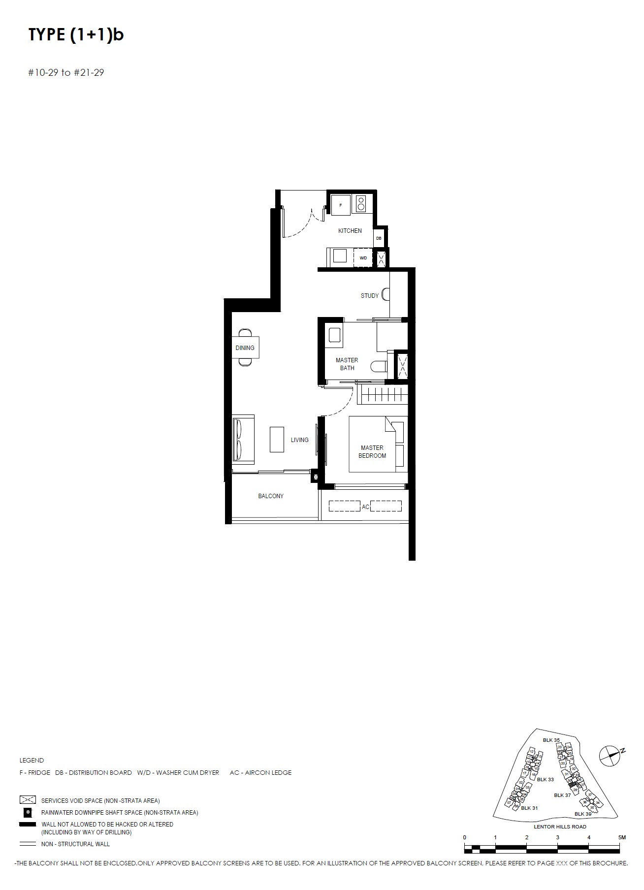 Lentor Hills Residences Type 1BR_1 -3