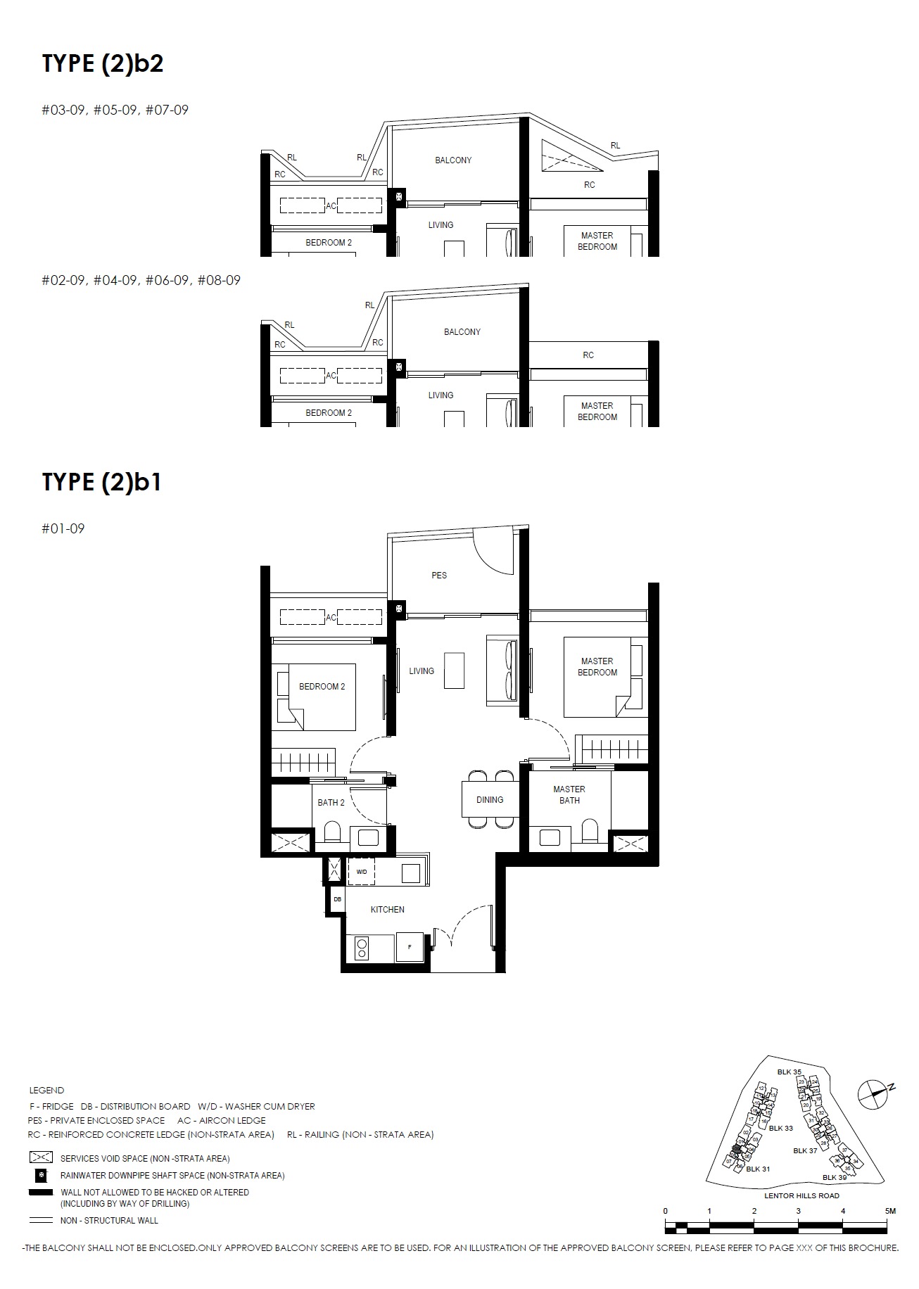 Lentor Hills Residences Type 2BR -3