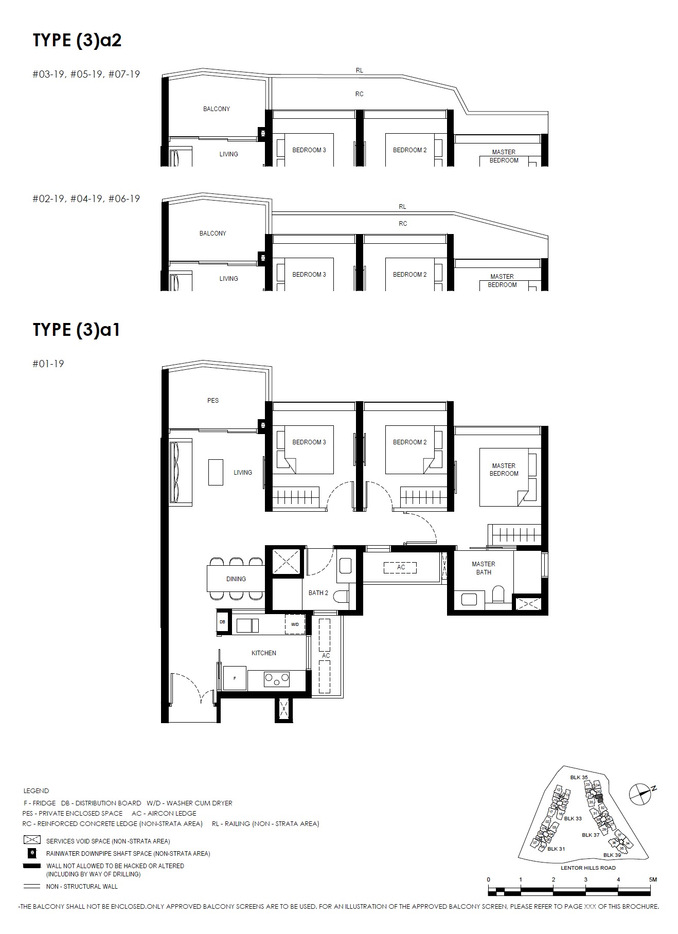 Lentor Hills Residences Type 3BR -1